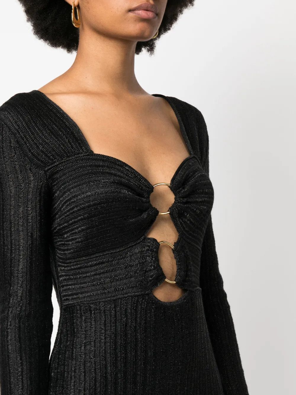 Tom Ford o1y0126 Midi Dress in Black Size XXS / US 00 / IT 34 - 2 Thumbnail