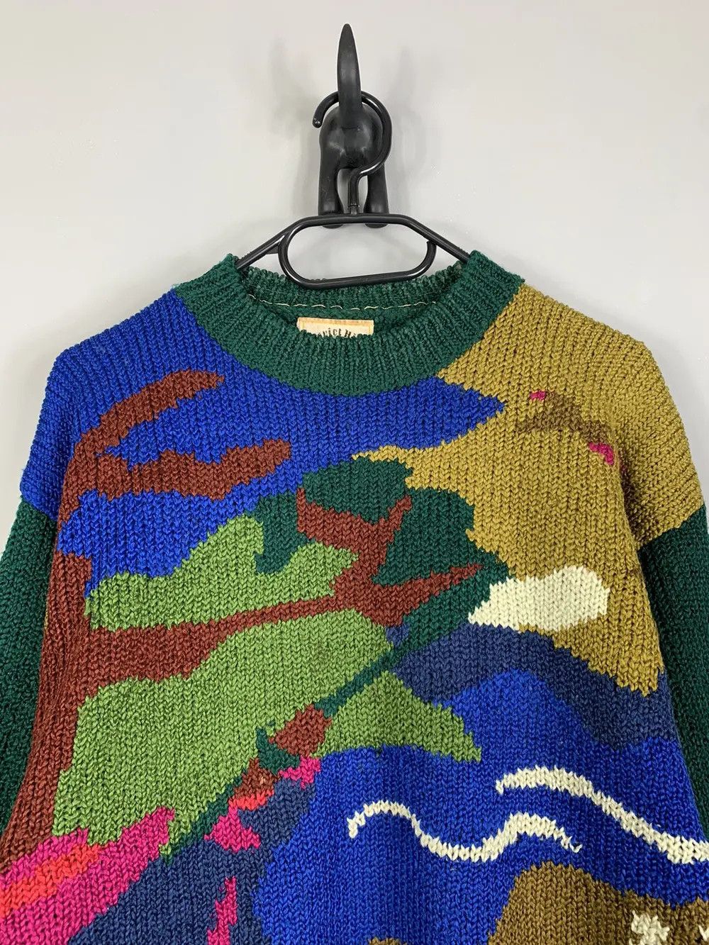 Japanese Brand × Vintage Vintage Animals Funky Knit Sweater 90s Jumper Y2K Size US M / EU 48-50 / 2 - 2 Thumbnail