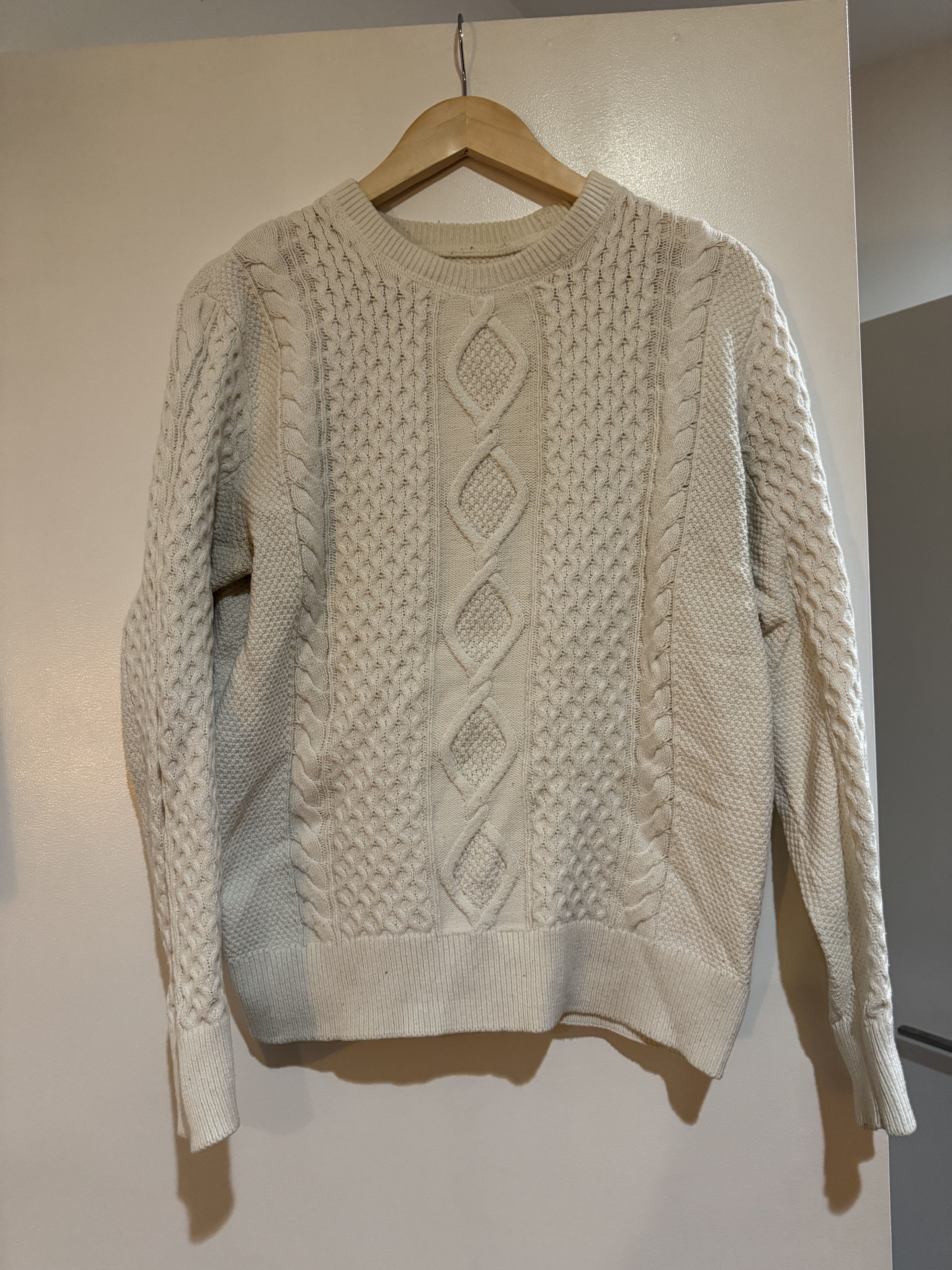 Gap White Gap Cable Knit Sweater Size US S / EU 44-46 / 1 - 1 Thumbnail