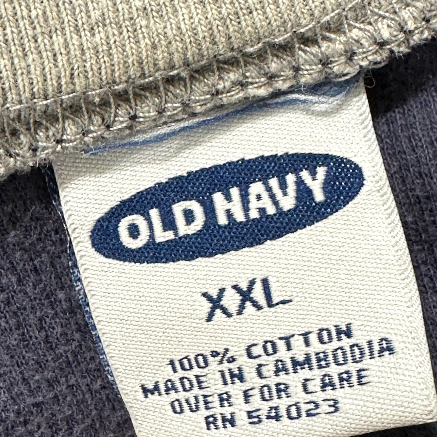 Old Navy Y2K Vintage Old Navy T-Shirt Men 2XL Blue V-Neck Short Sleeve 100% Cotton Shirt Size US XXL / EU 58 / 5 - 7 Thumbnail