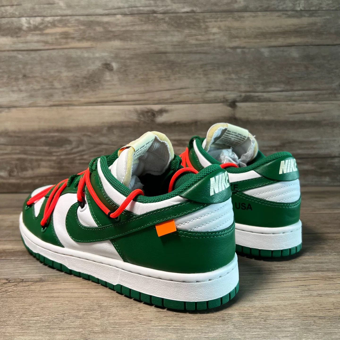 Nike Nike Dunk x Off-White White Green CT0856-100 Size US 9 / EU 42 - 4 Thumbnail