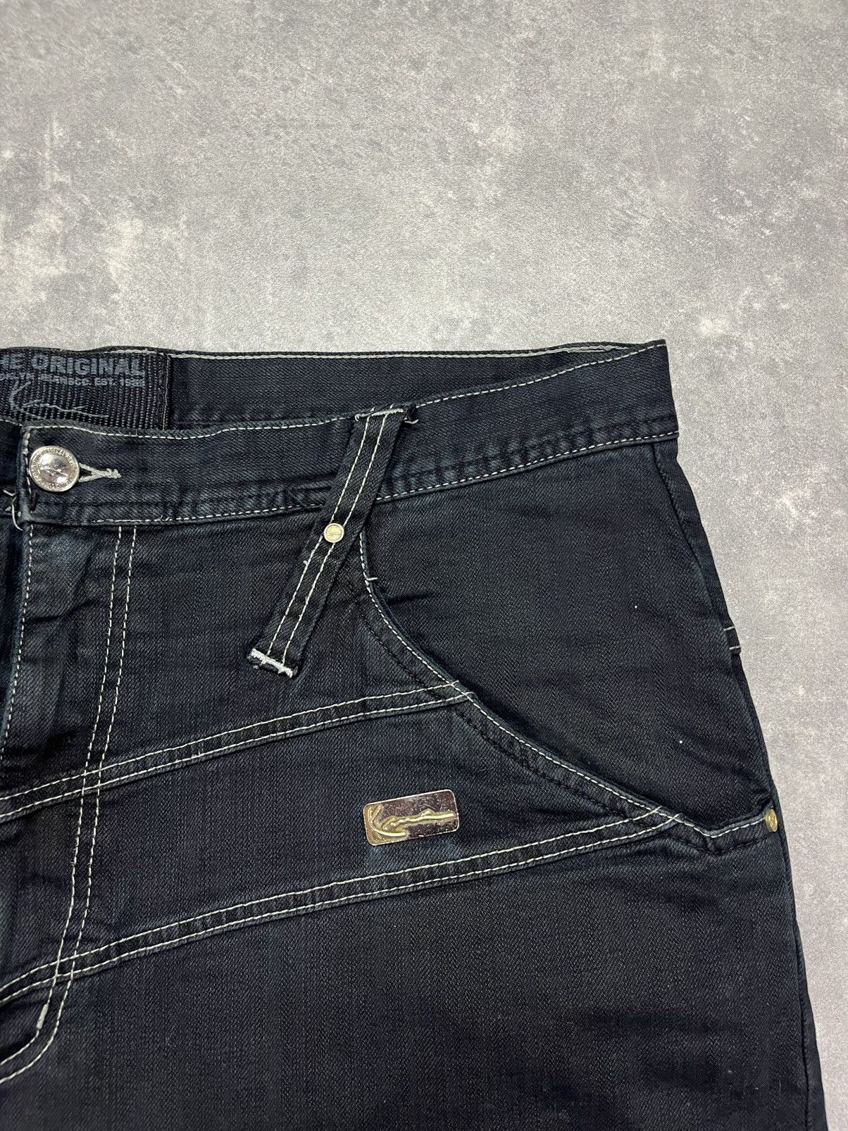 Karl Kani Karl Kani Big Logo Pockets Baggy Faded Denim Jeans 38 Size US 38 / EU 54 - 7 Thumbnail