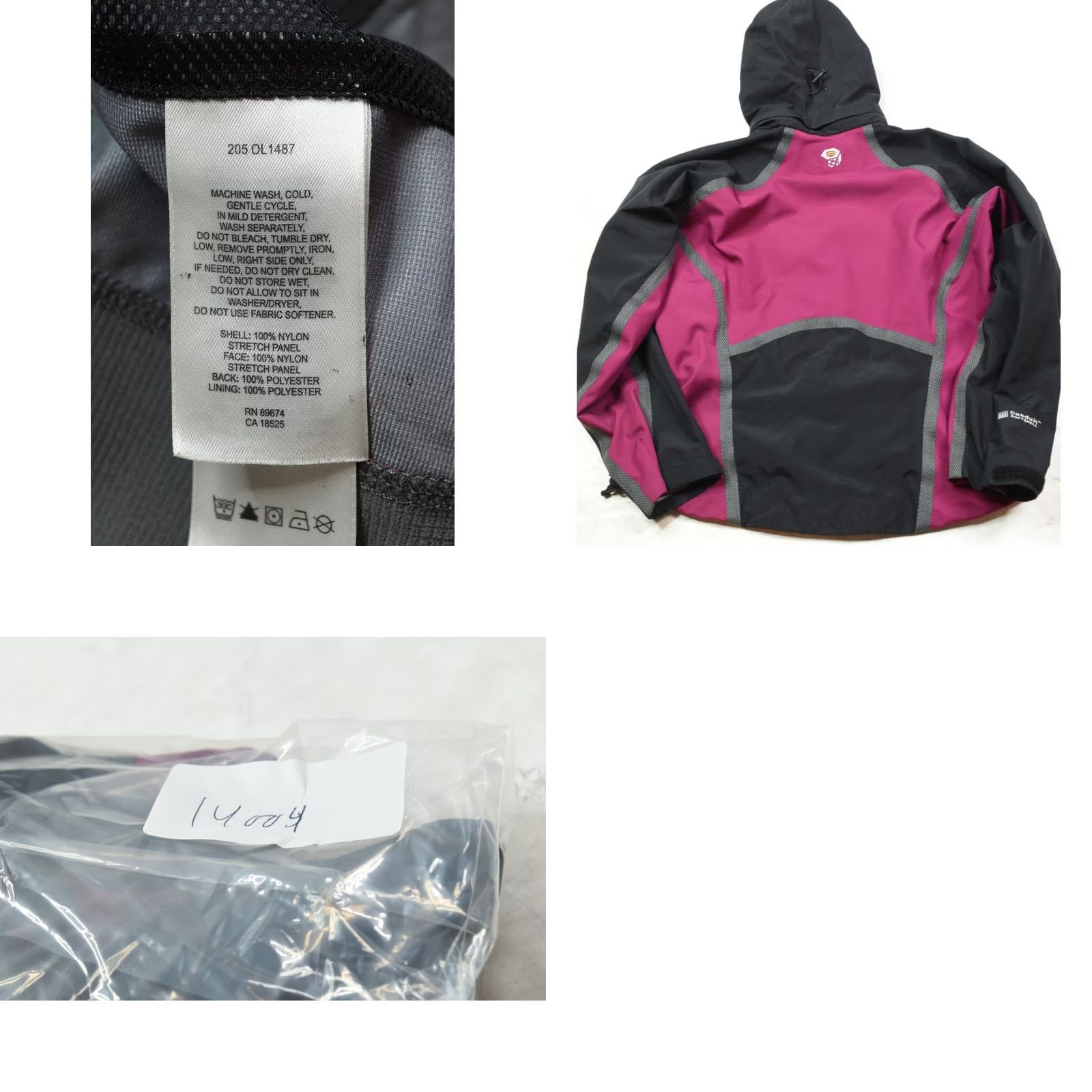 Mountain Hardwear VINTAGE Mountain Hardwear Conduit SoftShell Jacket Womens 6 Black Long Sleeve Waterproof Size M / US 6-8 / IT 42-44 - 9 Thumbnail