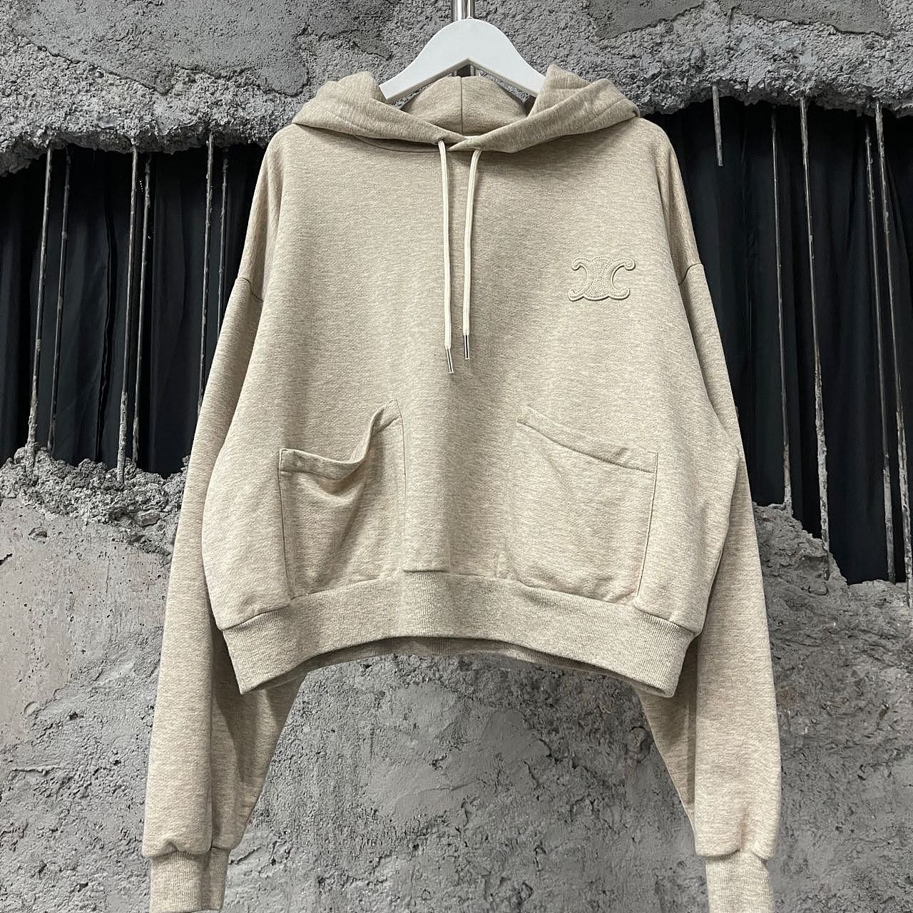 Celine CELINE Triomphe Logo Hoodie Size L Size L / US 10 / IT 46 - 1 Thumbnail