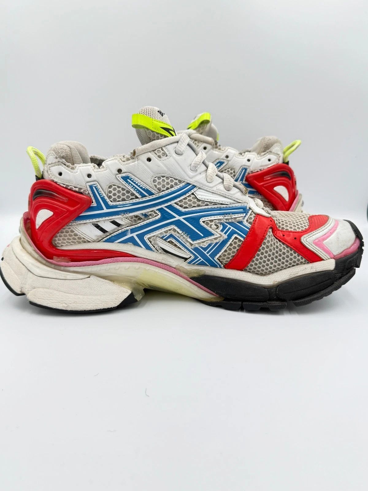 Balenciaga Balenciaga Runner 1.0 Multicolor Blue Red Pink Yellow Size US 11 / EU 44 - 5 Thumbnail