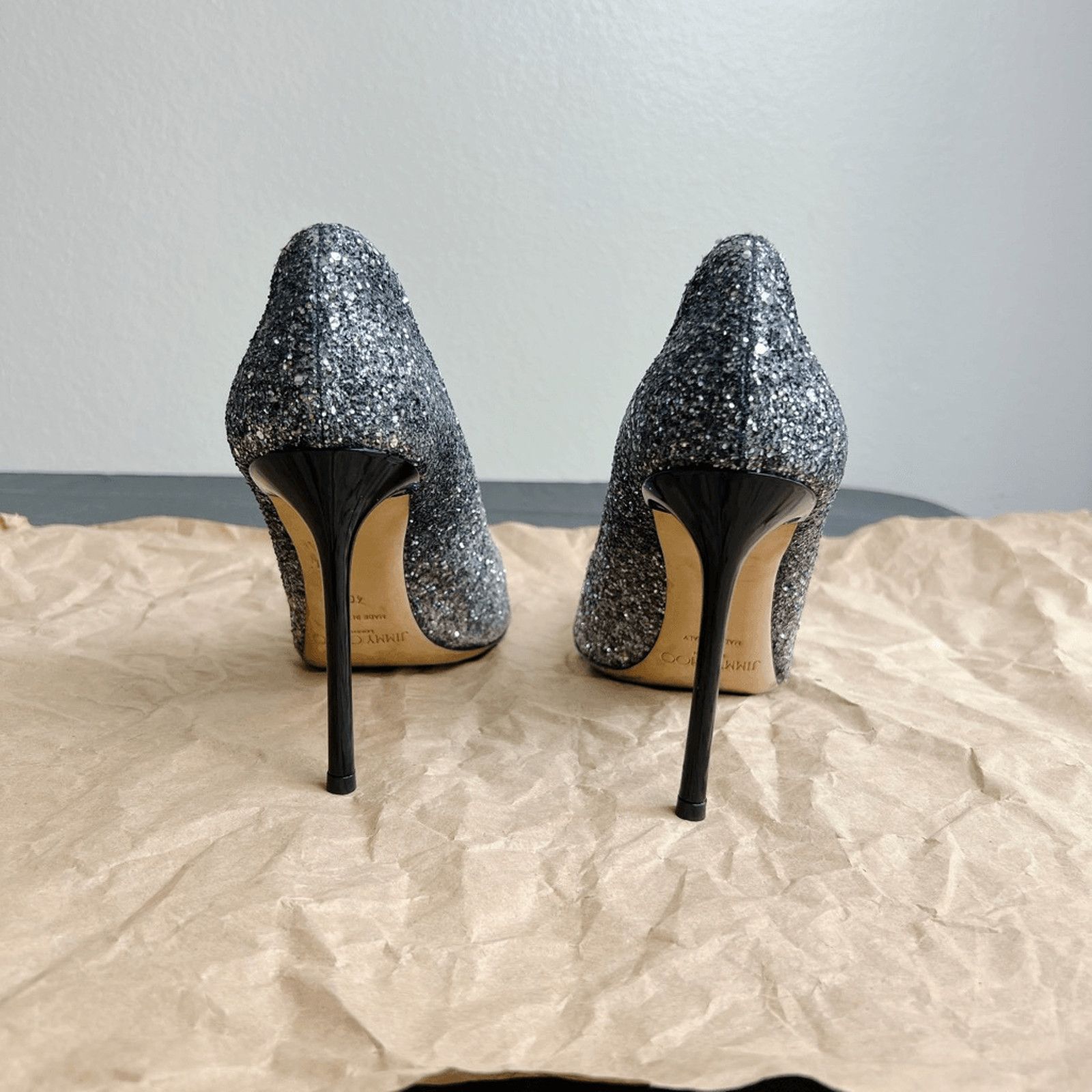 Jimmy Choo Jimmy Choo Romy Degrade Glitter 85mm Pump Retail $595 Size US 10 / IT 40 - 8 Thumbnail