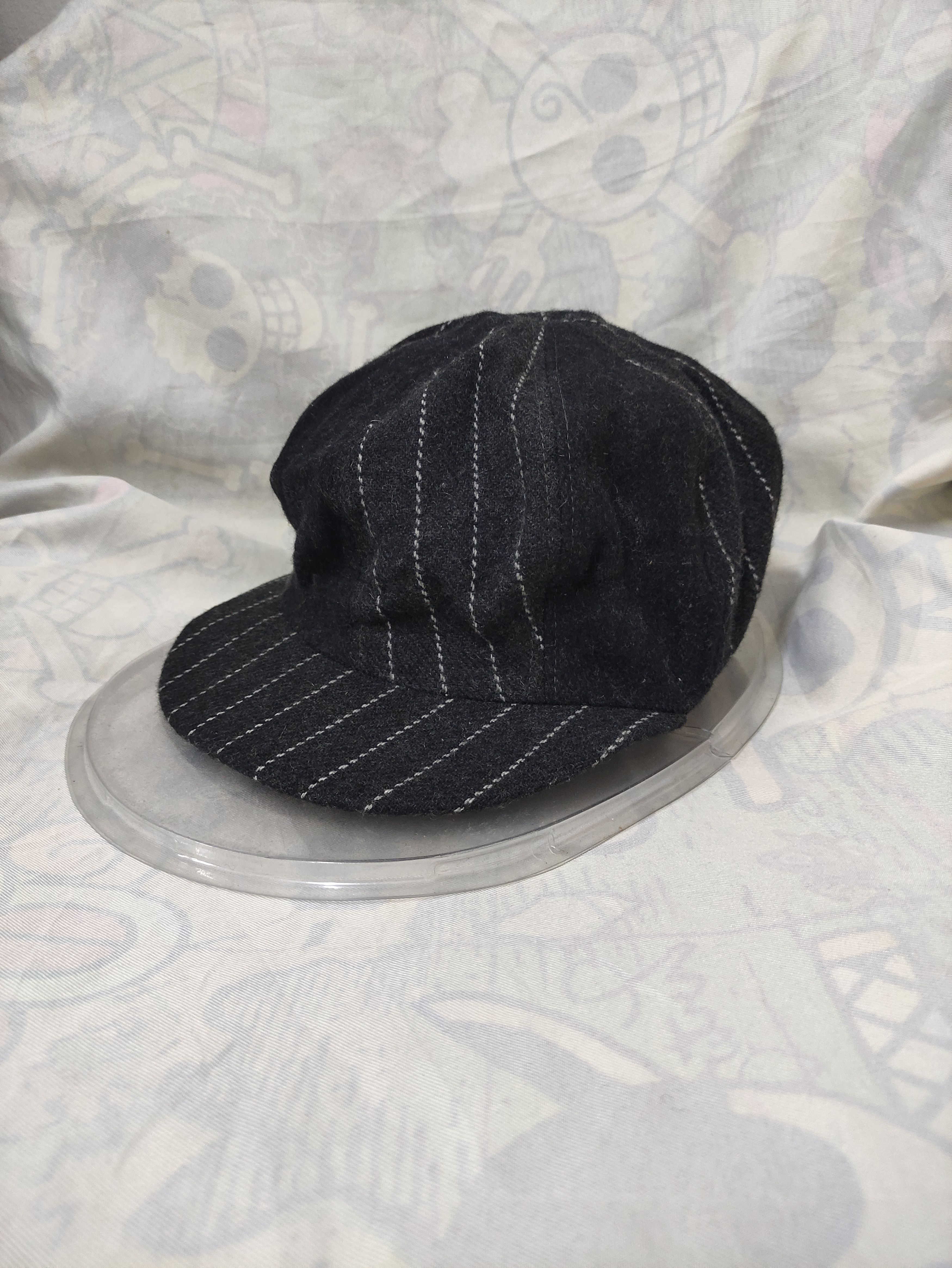 Japanese Brand OCTAVE PATCHWORK RETRO NEWSBOY WOOL CAP Size ONE SIZE - 8 Thumbnail