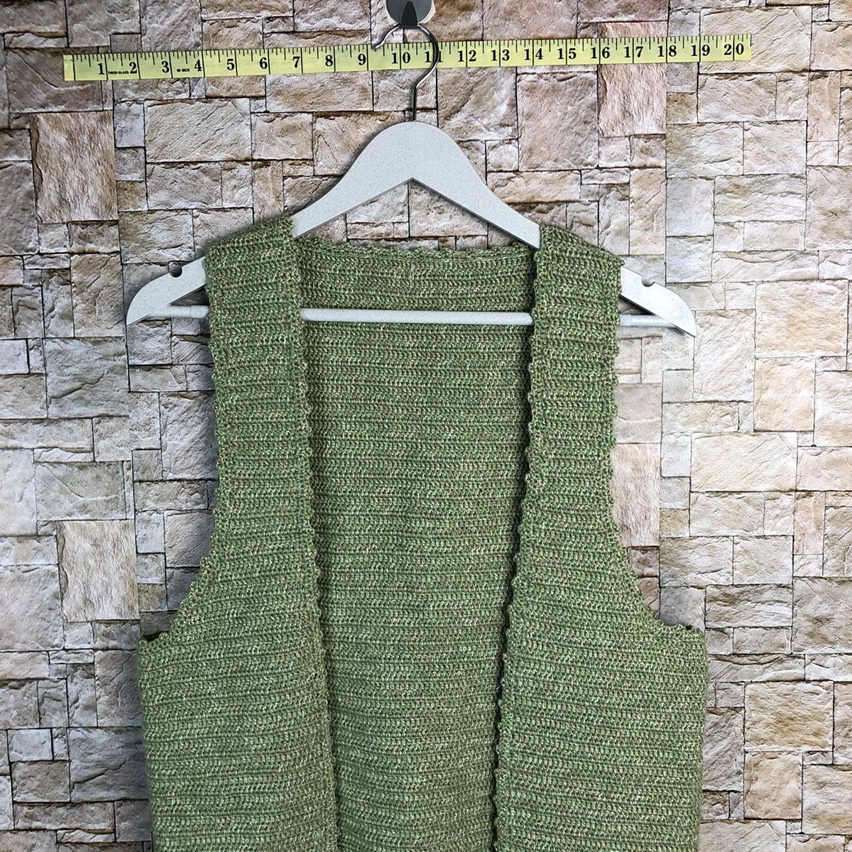 Homespun Knitwear Japanese Brand Green knitwear Vest #A269 Size US S / EU 44-46 / 1 - 2 Thumbnail
