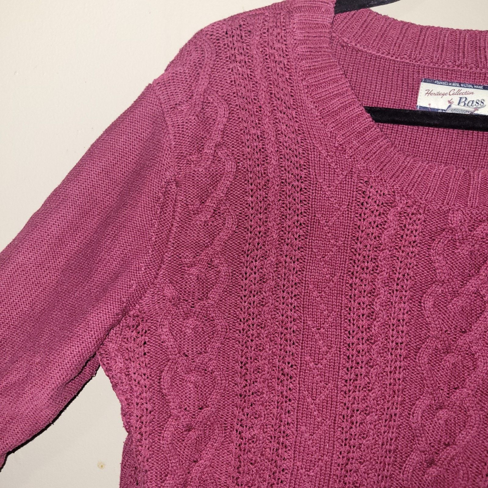G.H. Bass & Co. G.H. Bass Heritage Collection Cable Knit Acrylic Sweater XL Size XL / US 12-14 / IT 48-50 - 7 Thumbnail
