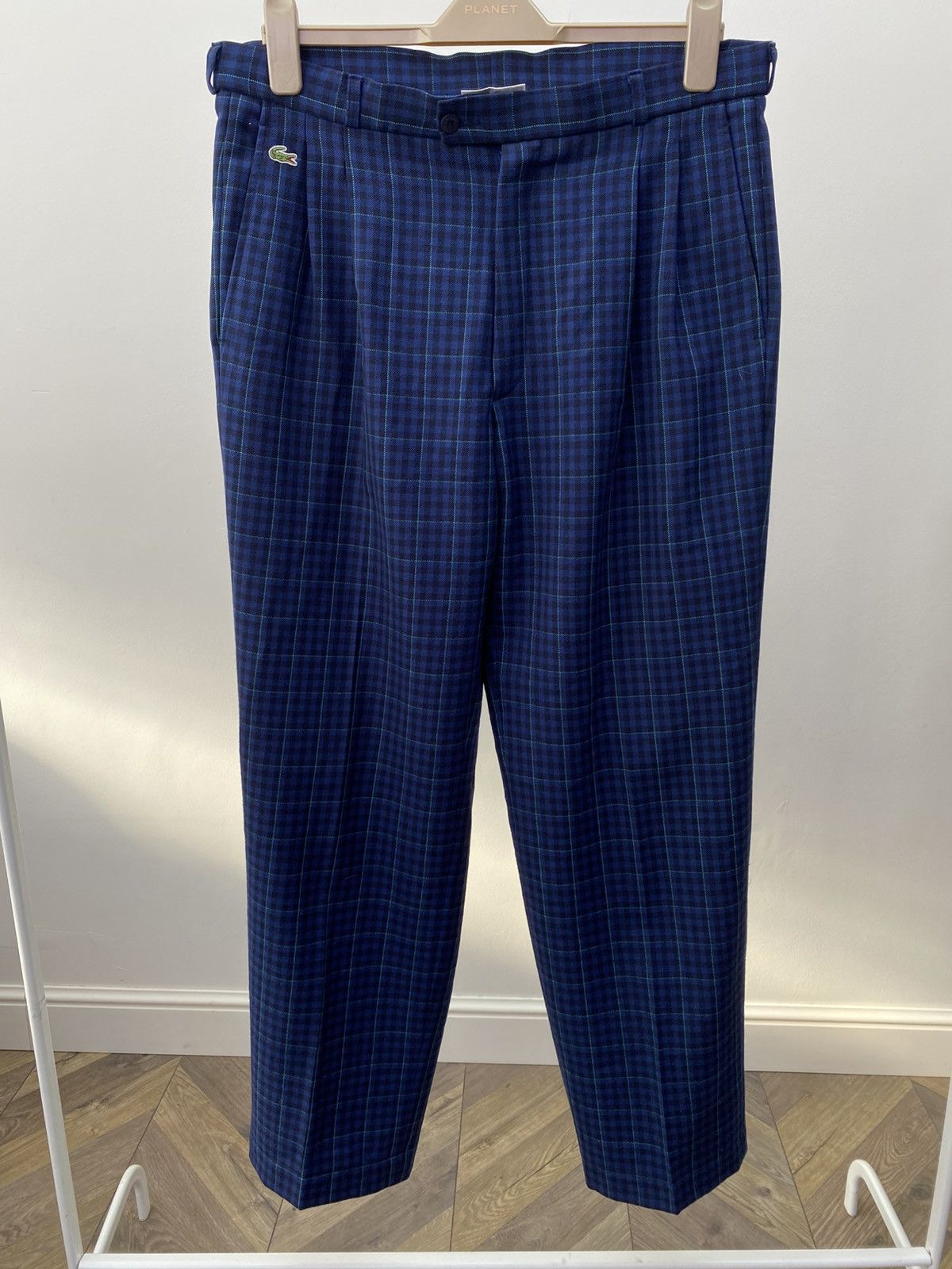 Lacoste Vintage LACOSTE Chemise Vintage Wool Plaid Checkered Pants Size US 34 / EU 50 - 2 Thumbnail