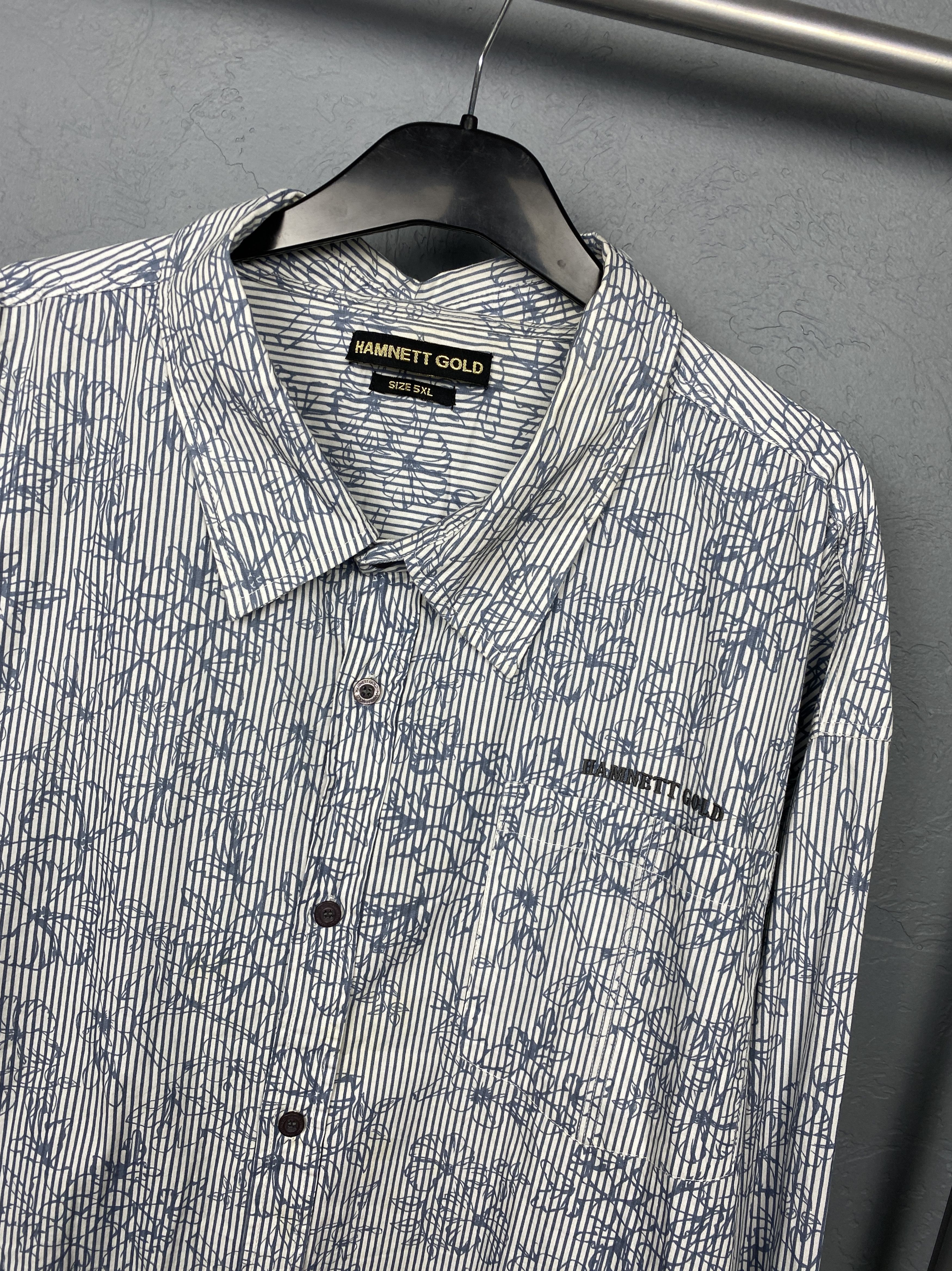 Katharine Hamnett London Katharine Hamnett London Gold Mens Long Sleeve Shirt 5XL Size US XXL / EU 58 / 5 - 2 Thumbnail