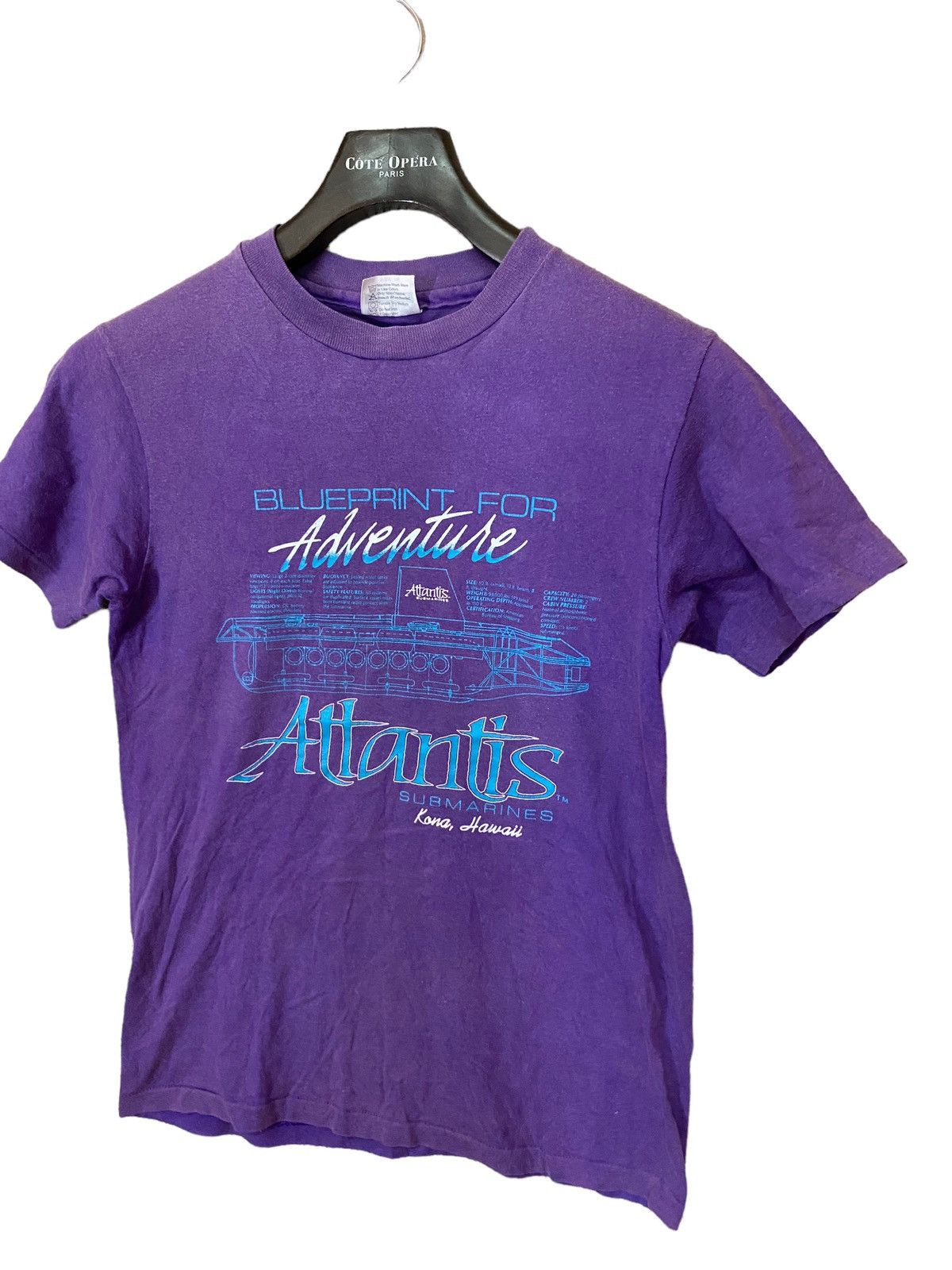 Hanes × Vintage Vintage 90s attanis submarines tshirt Size US S / EU 44-46 / 1 - 2 Thumbnail