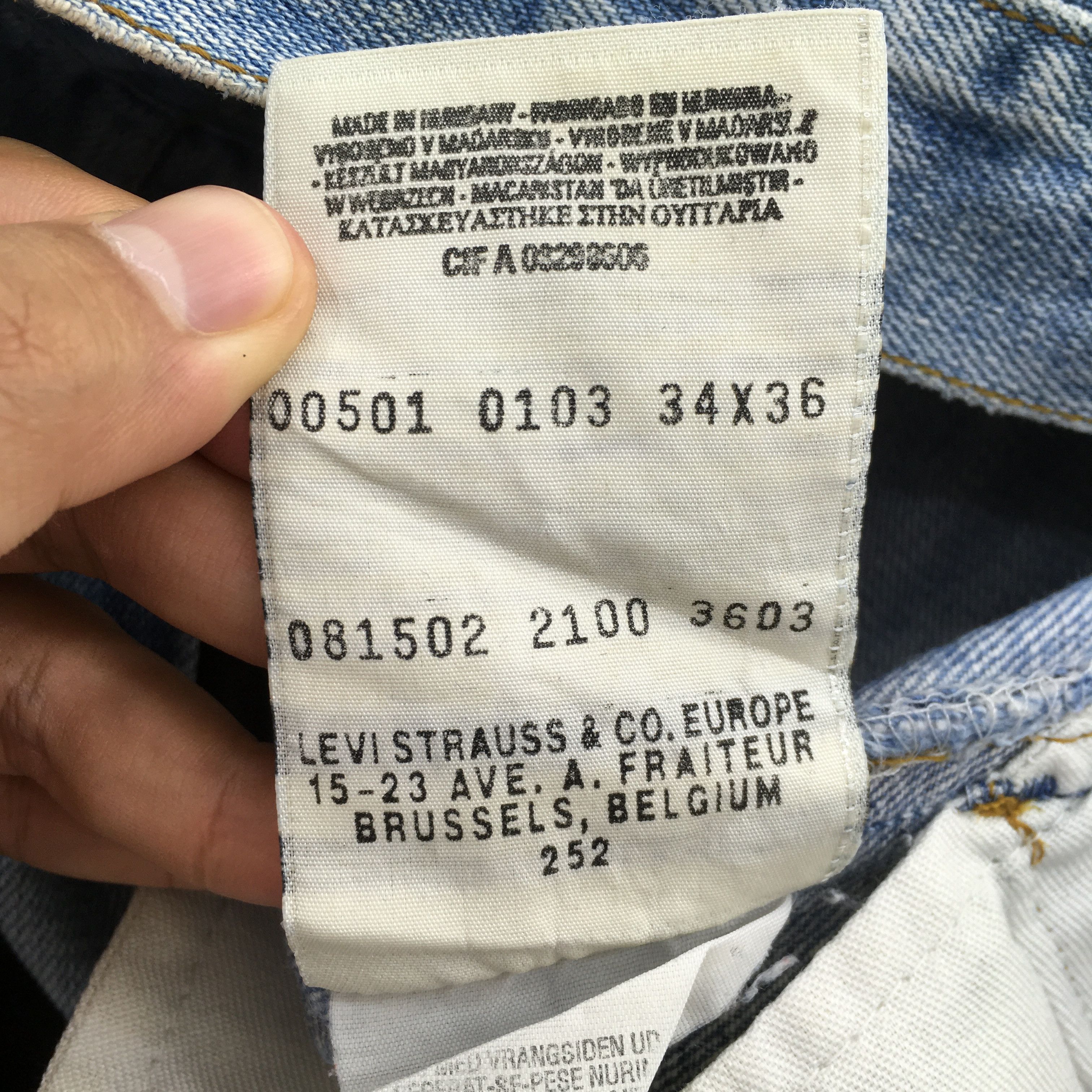 Levi's Size 31x33 Vintage 80s Levi's 501 Faded Blue Jeans S186 Size US 31 - 14 Thumbnail