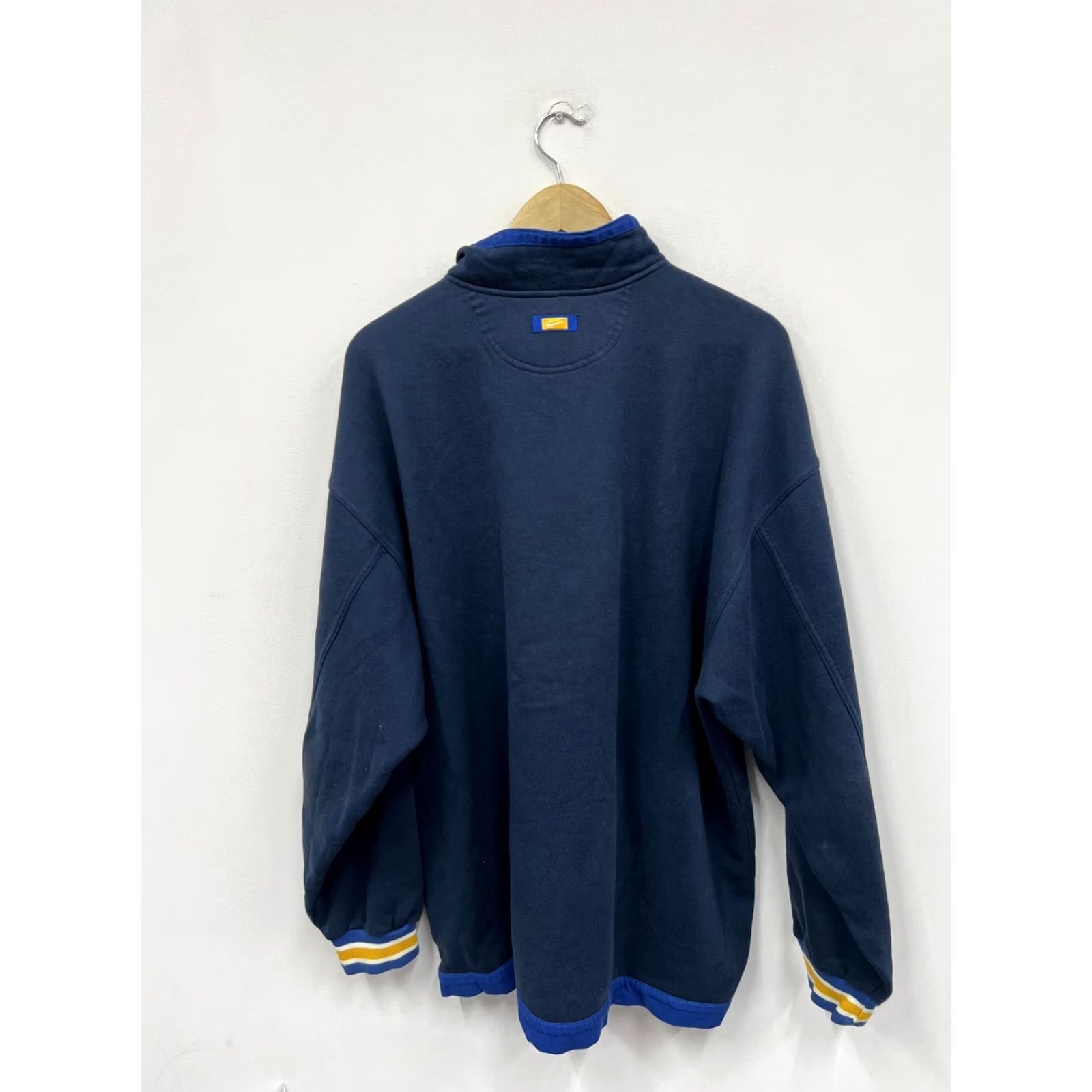 Nike 90s Nike Sweatshirt Navy Blue 1/4 Zip Logo XL Men Size US XL / EU 56 / 4 - 3 Thumbnail