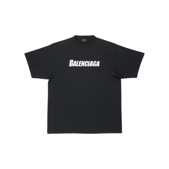 Balenciaga Balenciaga Balenciaga Logo Black Short Sleeve TShirt -2507 Size US XS / EU 42 / 0 - 1 Thumbnail