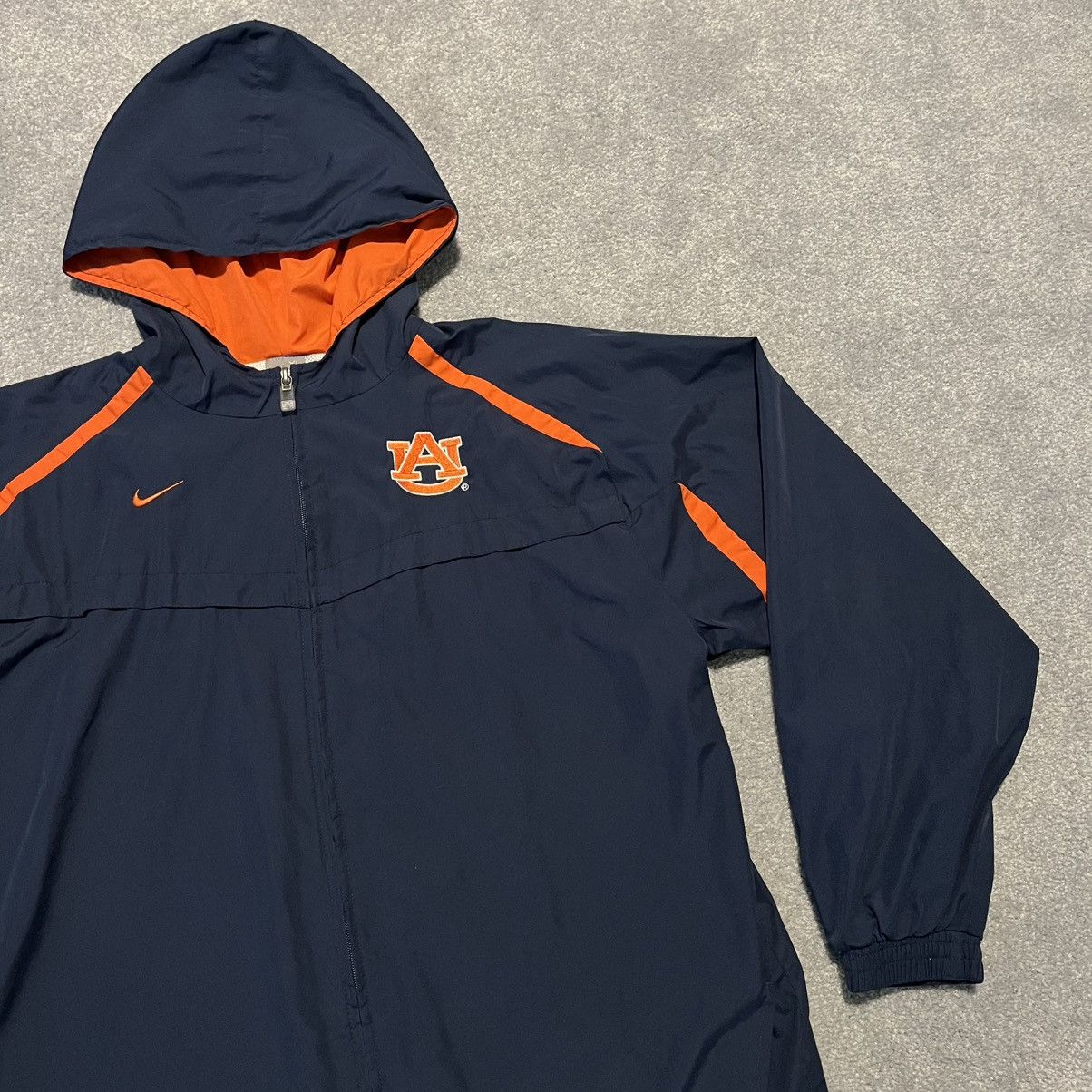 Nike Vintage Nike Auburn University Windbreaker Zip Hooded Jacket Size US M / EU 48-50 / 2 - 4 Thumbnail