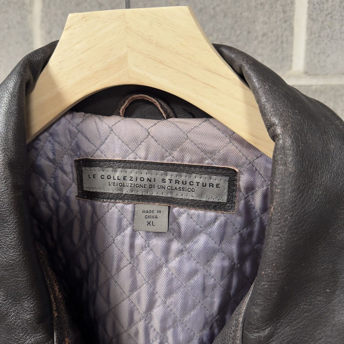 Vintage 90s Leather Car Coat Chore Jacket Thrashed Faded ERD Grunge Size US XL / EU 56 / 4 - 3 Thumbnail