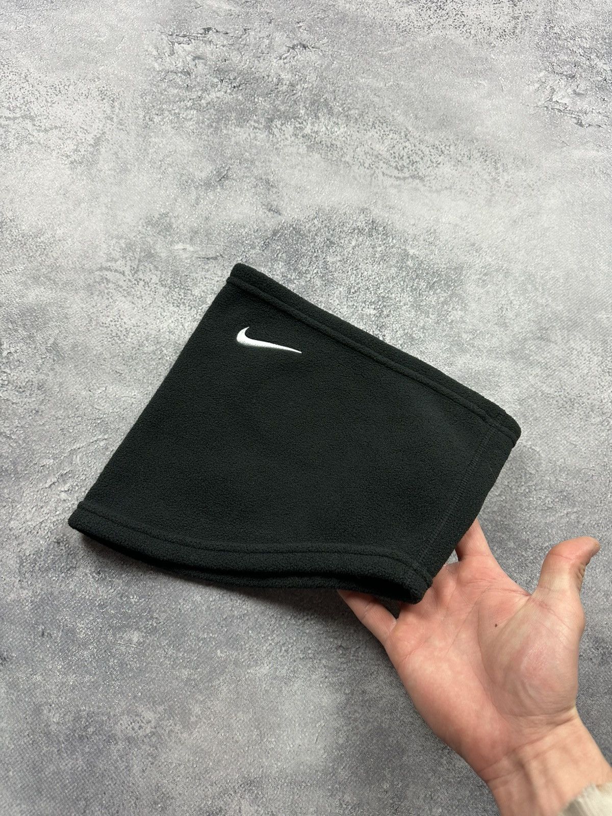 Nike Nike Snood Drill Baff Balaclava Black Fleece Scarf Y2K Size ONE SIZE - 1 Thumbnail