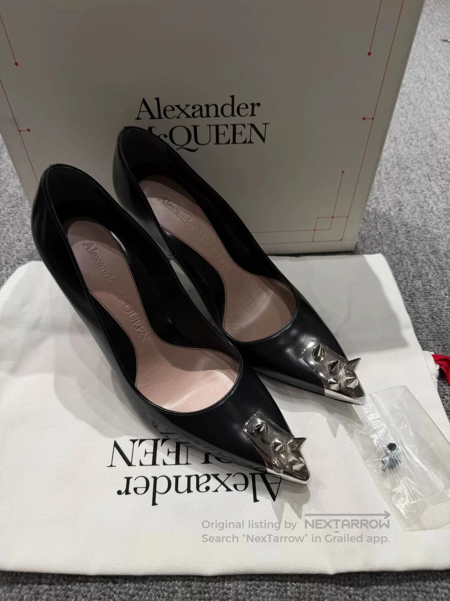 Alexander McQueen Alexander McQueen Studded Pointed Toe Heels. Size US 4 / IT 34 - 3 Thumbnail