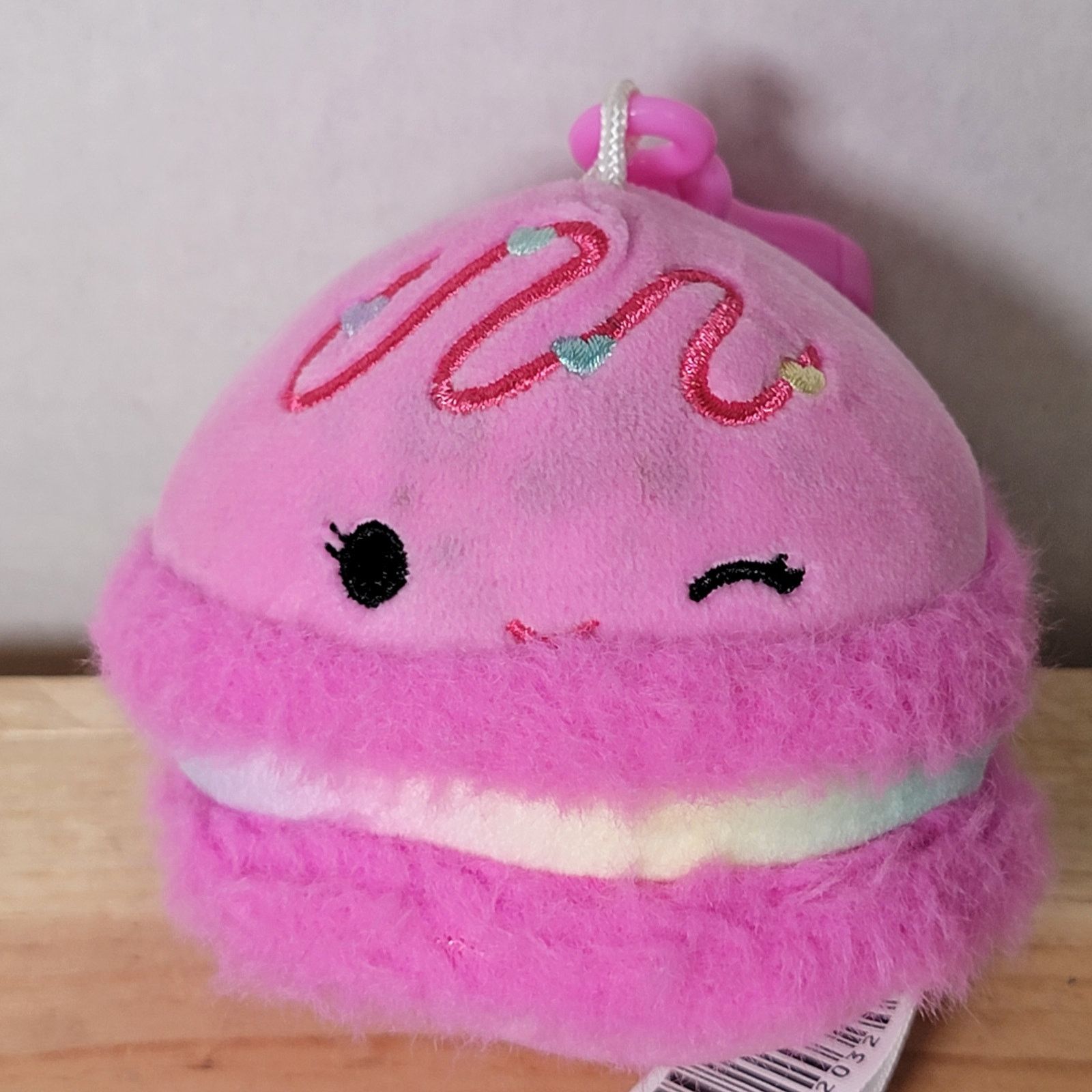 Other Squishmallows Middy the Macaron Pink Plush Clip Size ONE SIZE - 1 Thumbnail