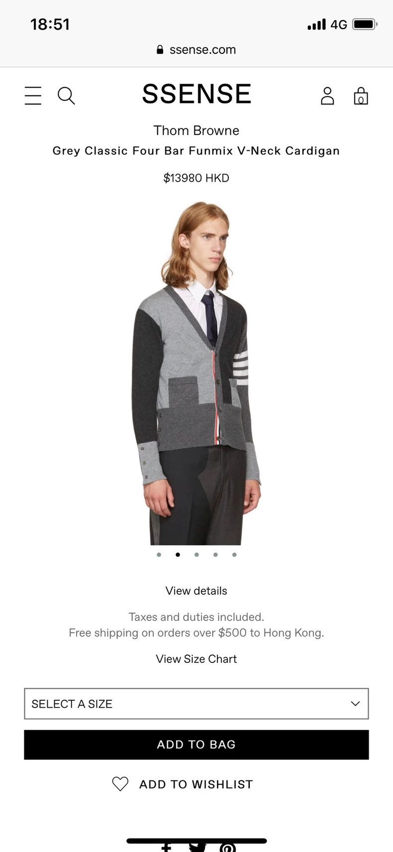 Thom Browne Thom Browne Colorful cashmere sweater Size US XL / EU 56 / 4 - 6 Thumbnail