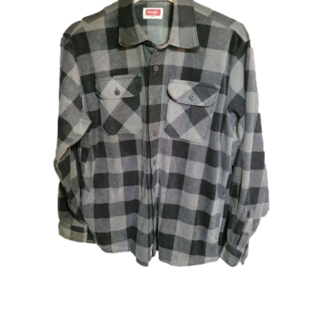 Wrangler Wrangler, shirt, Flannel, black/gray, nwot, Size M Size US M / EU 48-50 / 2 - 1 Thumbnail