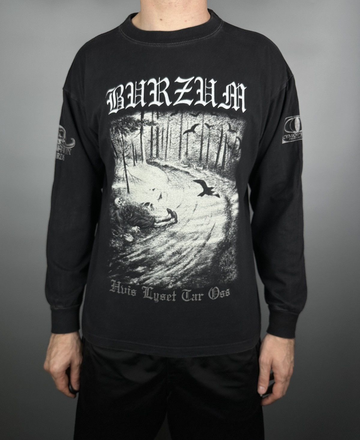 Band Tees Vintage Burzum Hvis Lyset Tar Oss Long Sleeve T Shirt Aske Size US M / EU 48-50 / 2 - 3 Thumbnail