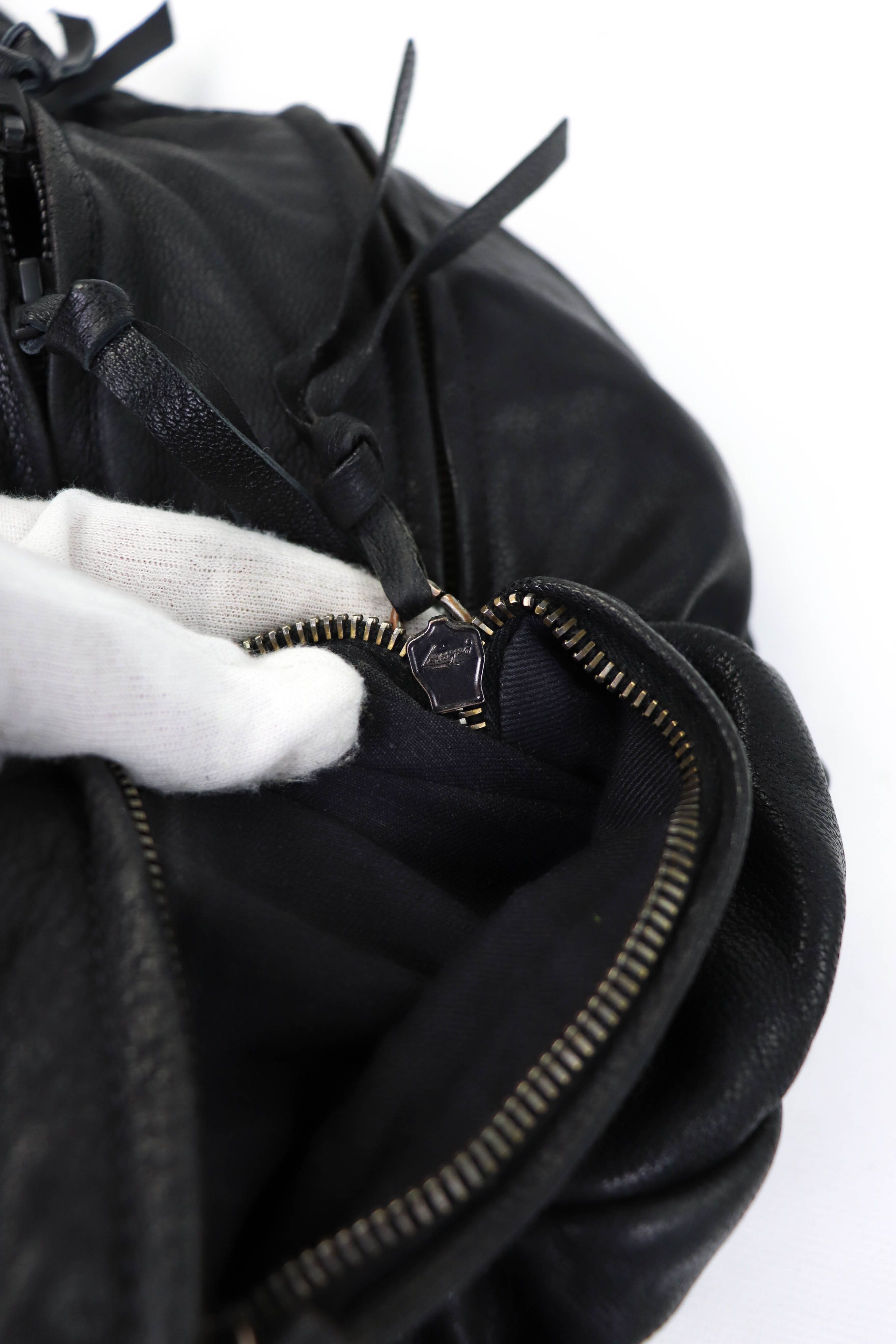 Genuine Leather YVONNE KONE (Womens?) Black Leather Oversized Albi Bum Bag Size ONE SIZE - 17 Thumbnail