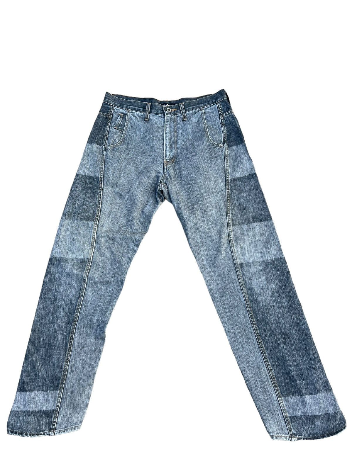 Vintage Japan Brand Community Border Striped Denim Jeans Size US 32 / EU 48 - 1 Thumbnail