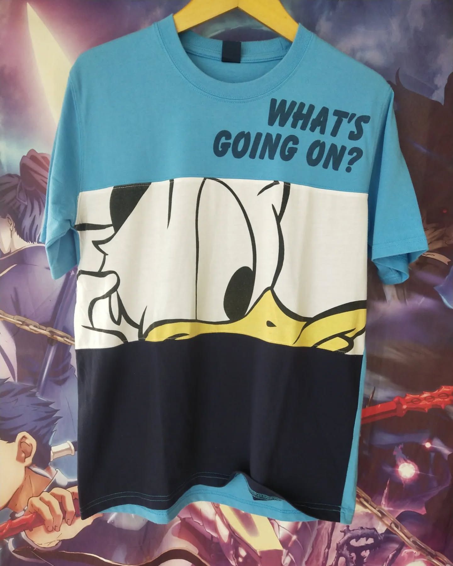 Disney Disney Donald Duck What's Going On Striped Tees Size US L / EU 52-54 / 3 - 1 Thumbnail