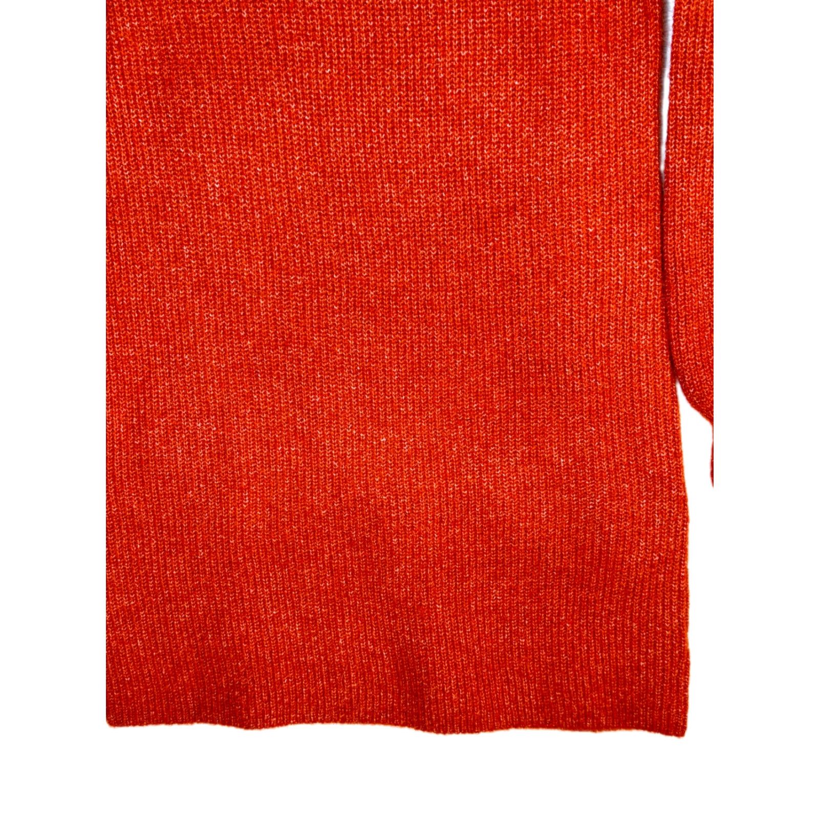 Vintage Cupcakes & Cashmere Women's Sweater Burnt Orange Knit Mock-Neck S Pullover Casual Womens Size S / US 4 / IT 40 - 3 Thumbnail
