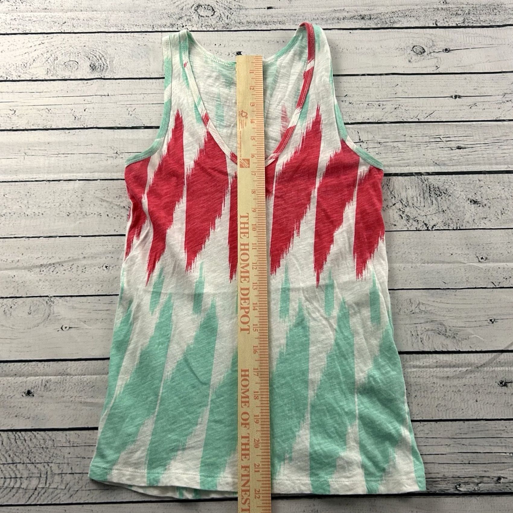 J.Crew J.Crew Tank Shirt Women XS Sleeveless Racerback Multicolor Pink White Green Size XXS / US 00 / IT 34 - 3 Thumbnail