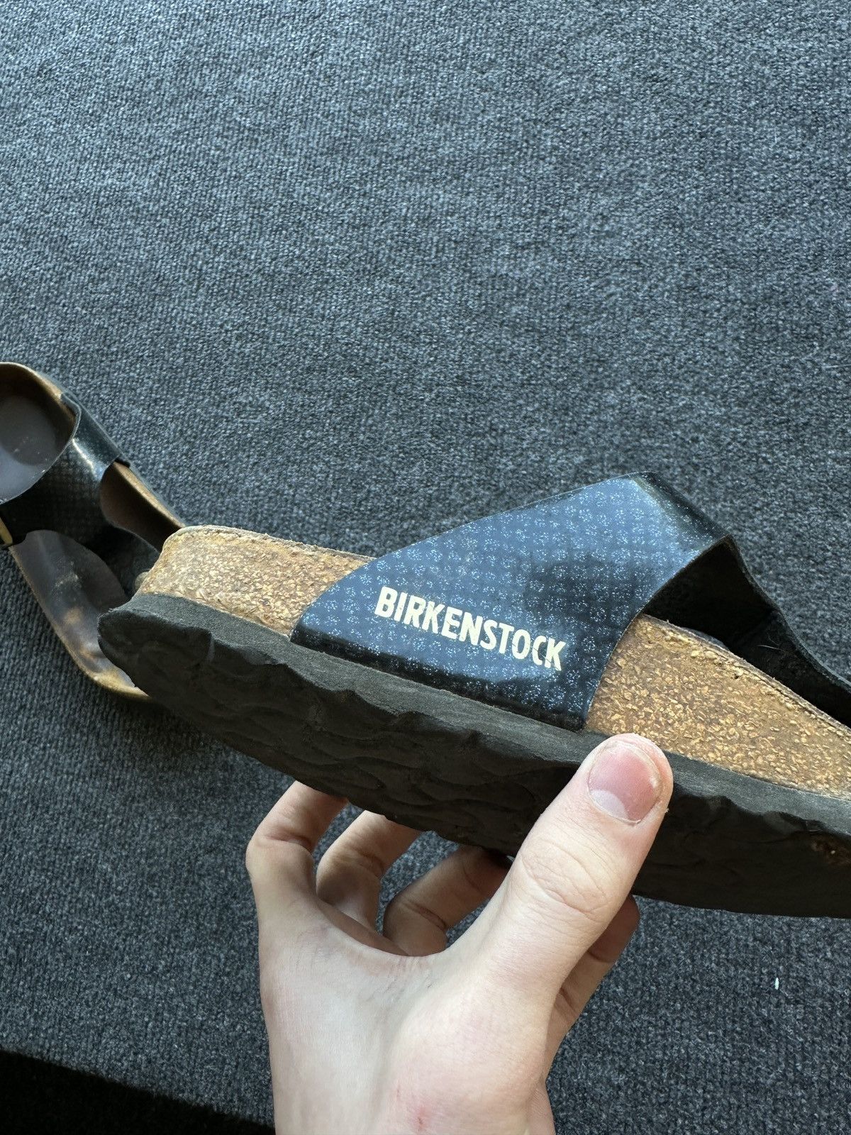 Birkenstock 🚨Vintage Birkenstock 38 black gold Luxe Sandals rare slides Size US 8 / IT 38 - 12 Thumbnail