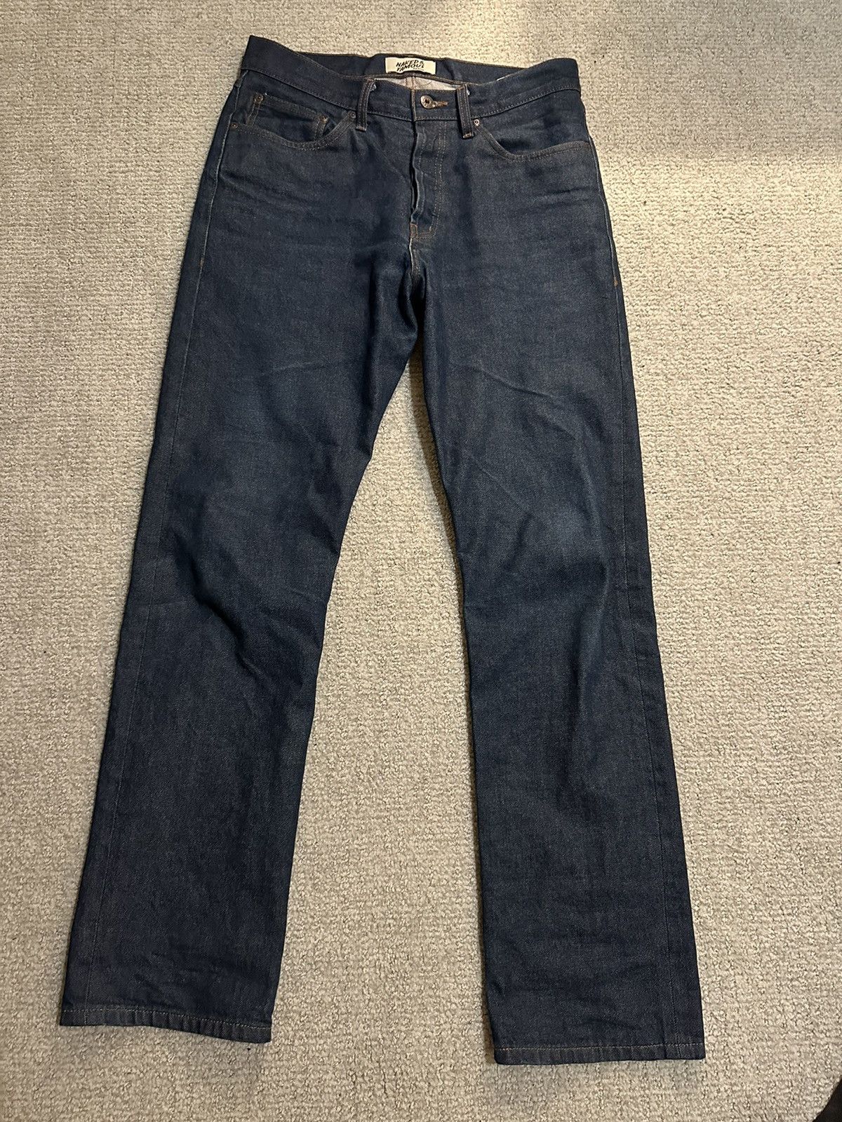 Naked & Famous Naked and Famous True Guy Natural Indigo Selvedge 33 |  Grailed