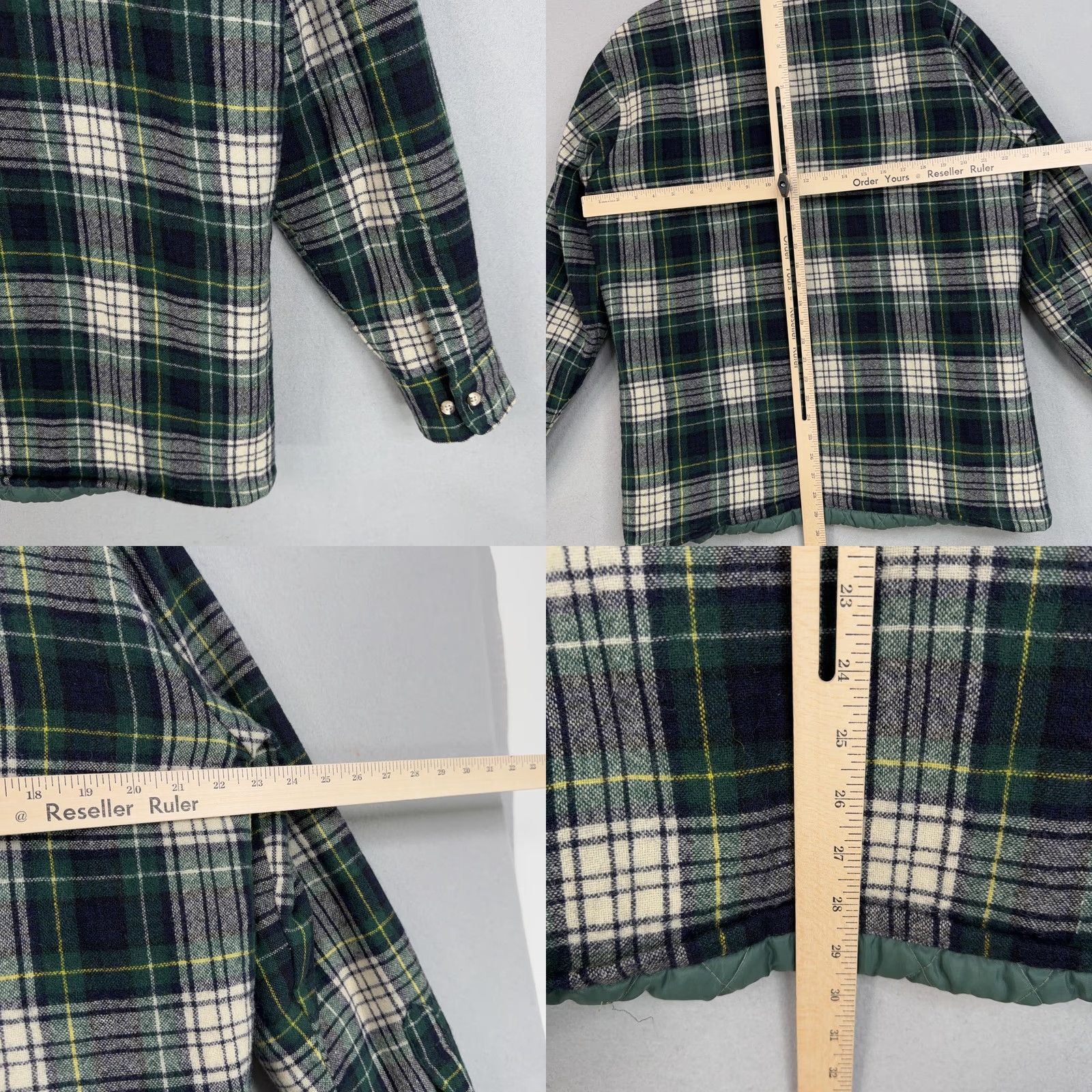 Vintage VINTAGE St. John's Bay Jacket Mens Large Green Plaid Quilted Wool Shirt Shacket Size US L / EU 52-54 / 3 - 8 Thumbnail