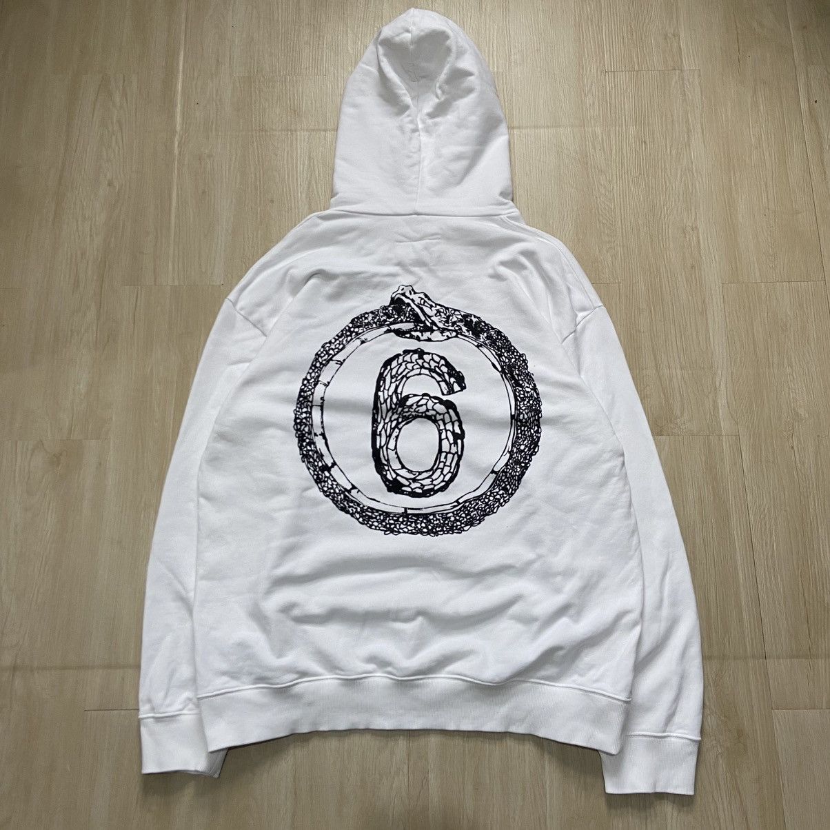 Maison Margiela Maison Margiela Snake White Hoodie Size US L / EU 52-54 / 3 - 1 Thumbnail