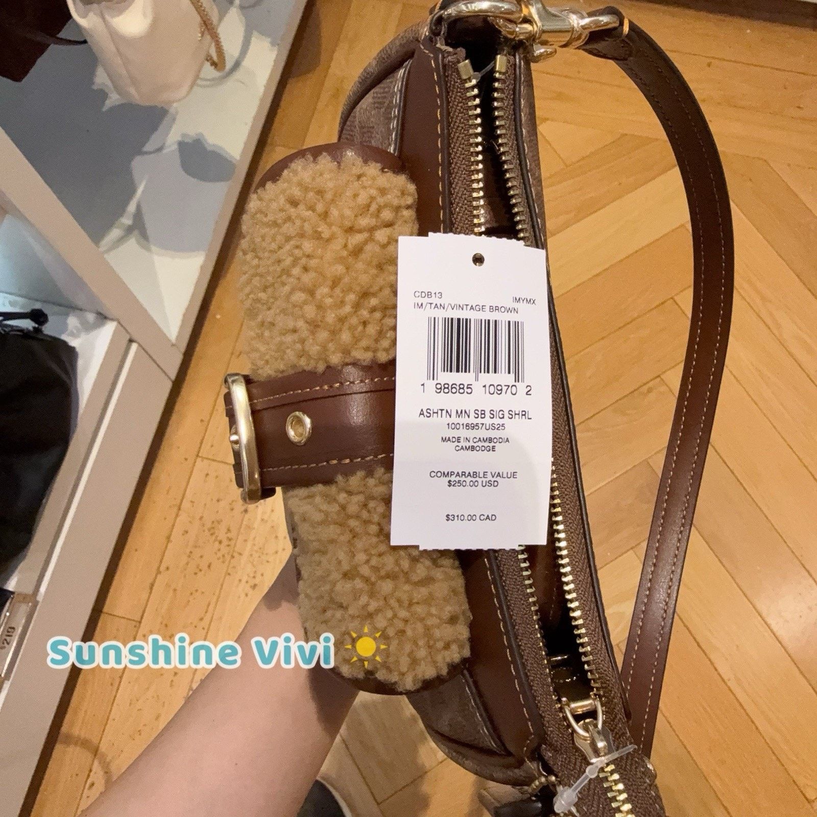 Coach NWT Coach CDB13 Ashton Mini Shoulder Bag Signature Canvas Size ONE SIZE - 5 Thumbnail