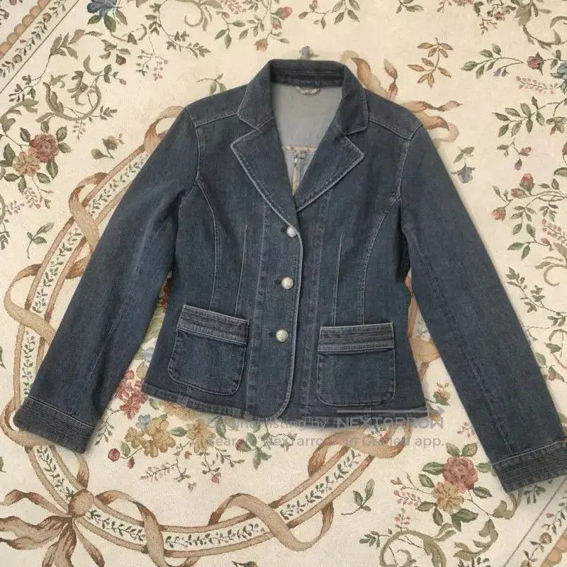 Burberry Burberry M Size Blue Cotton Jacket. Size M / US 6-8 / IT 42-44 - 4 Thumbnail