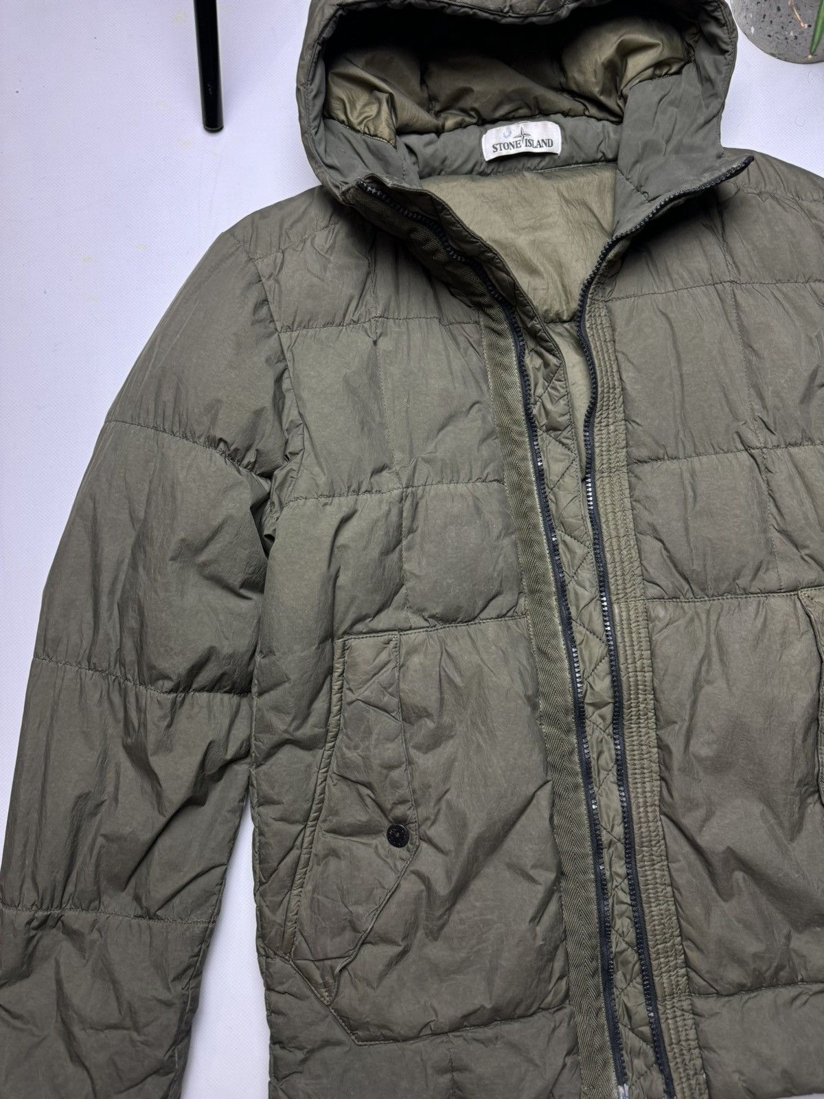 Stone Island × Vintage Rare vintage Puffer jacket Stone island crinkle reps Size US S / EU 44-46 / 1 - 8 Thumbnail