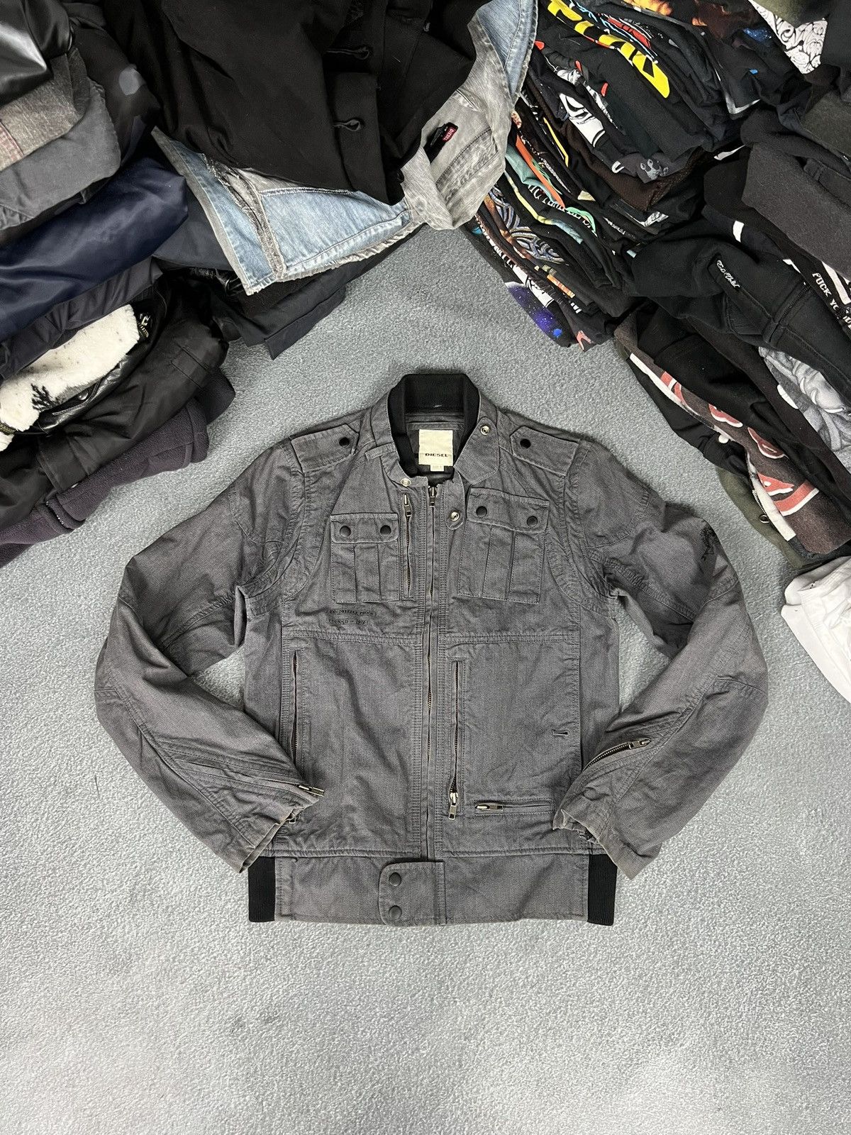 Diesel Military army diesel cargo jacket japanese style y2k Size L / US 10 / IT 46 - 1 Thumbnail