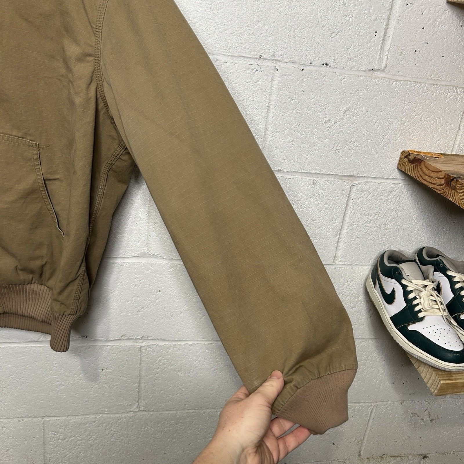 Carhartt Vintage Carhartt Quilted Ripstop Active Jacket “Dark Khaki” Size L / US 10 / IT 46 - 8 Thumbnail