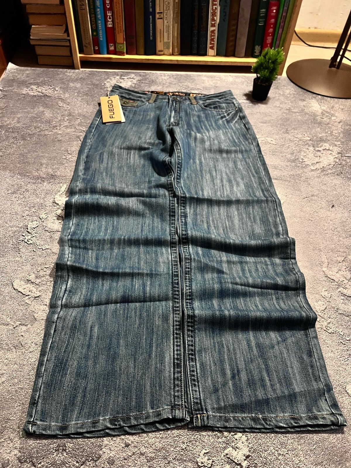 Vintage Y2K Archive Baggy Fit Jeans – Vintage Drip Avan-Garde 90s Size US 34 / EU 50 - 2 Thumbnail