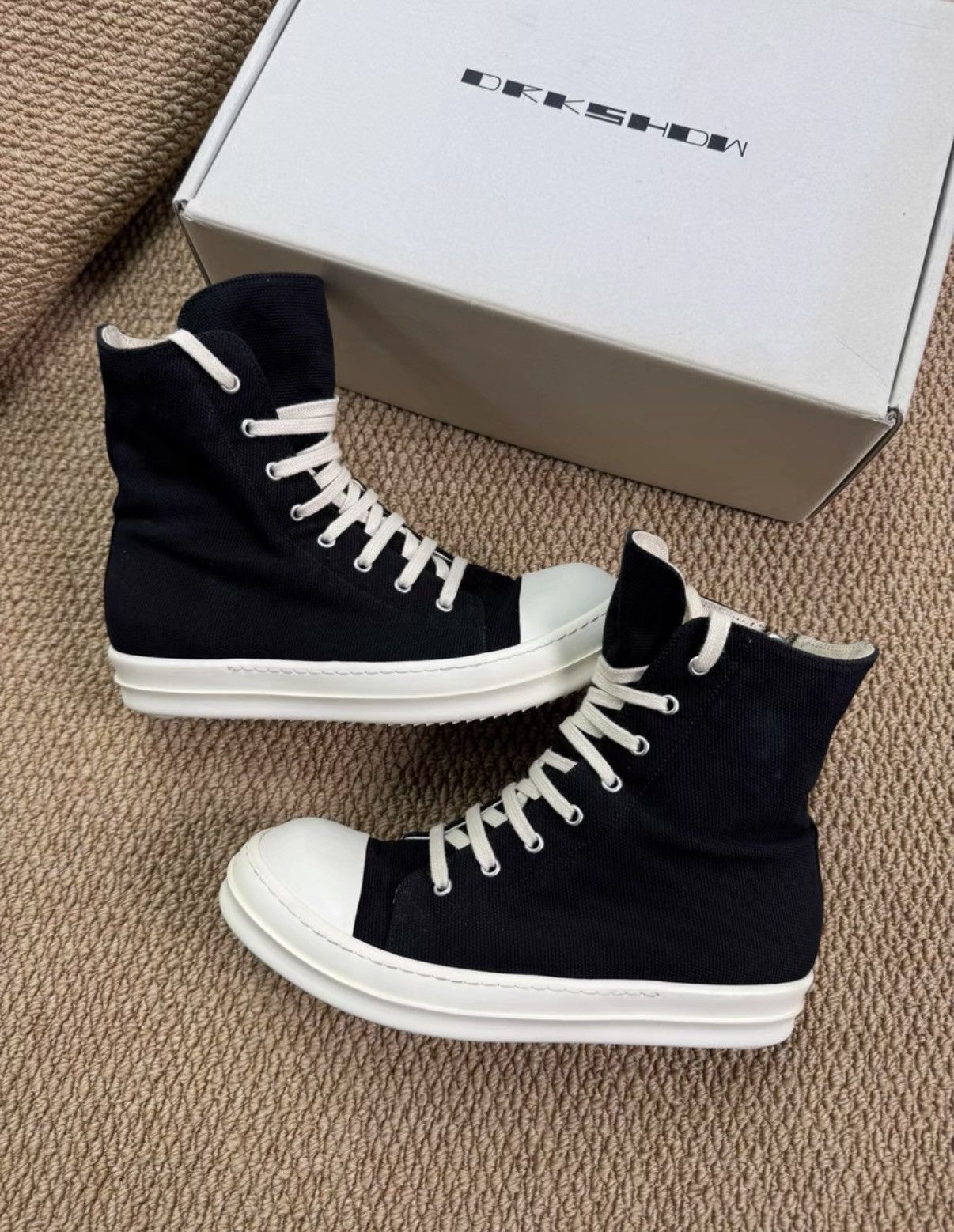 Rick Owens Rick Owens DRKSHDW Double Canvas High Tops K37 Size US 7.5 / EU 40-41 - 5 Thumbnail