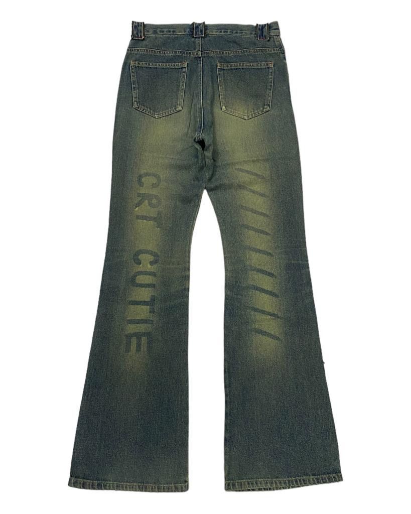 If Six Was Nine FLARE JEANS RARE DISTRESS CRY CUTIE DENIM JEANS BOOTCUT Size 25" / US 0 / IT 36 - 2 Thumbnail