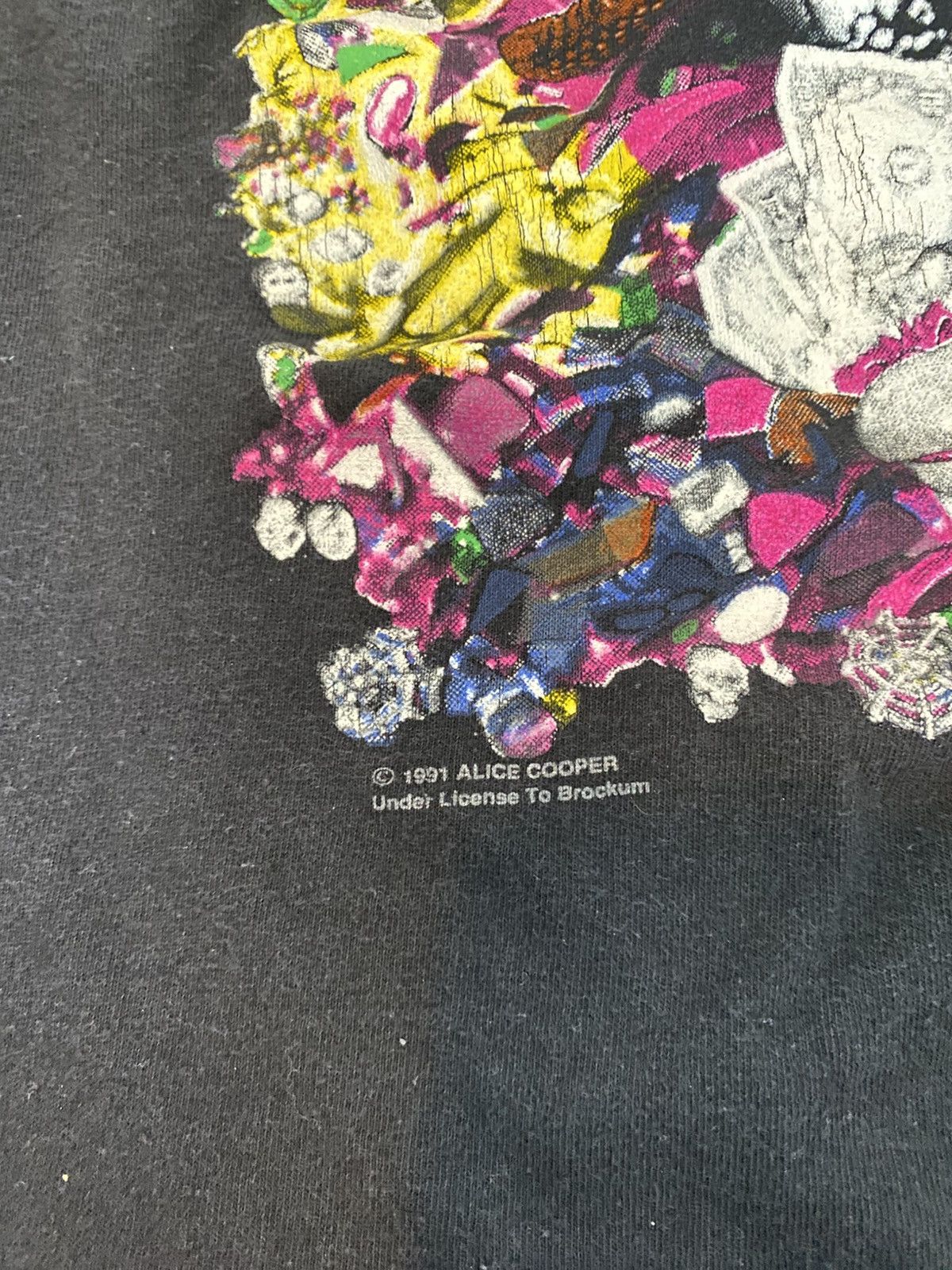 Vintage Vintage 1991 Alice Cooper Tour T Shirt Rare Medium Size US M / EU 48-50 / 2 - 9 Thumbnail