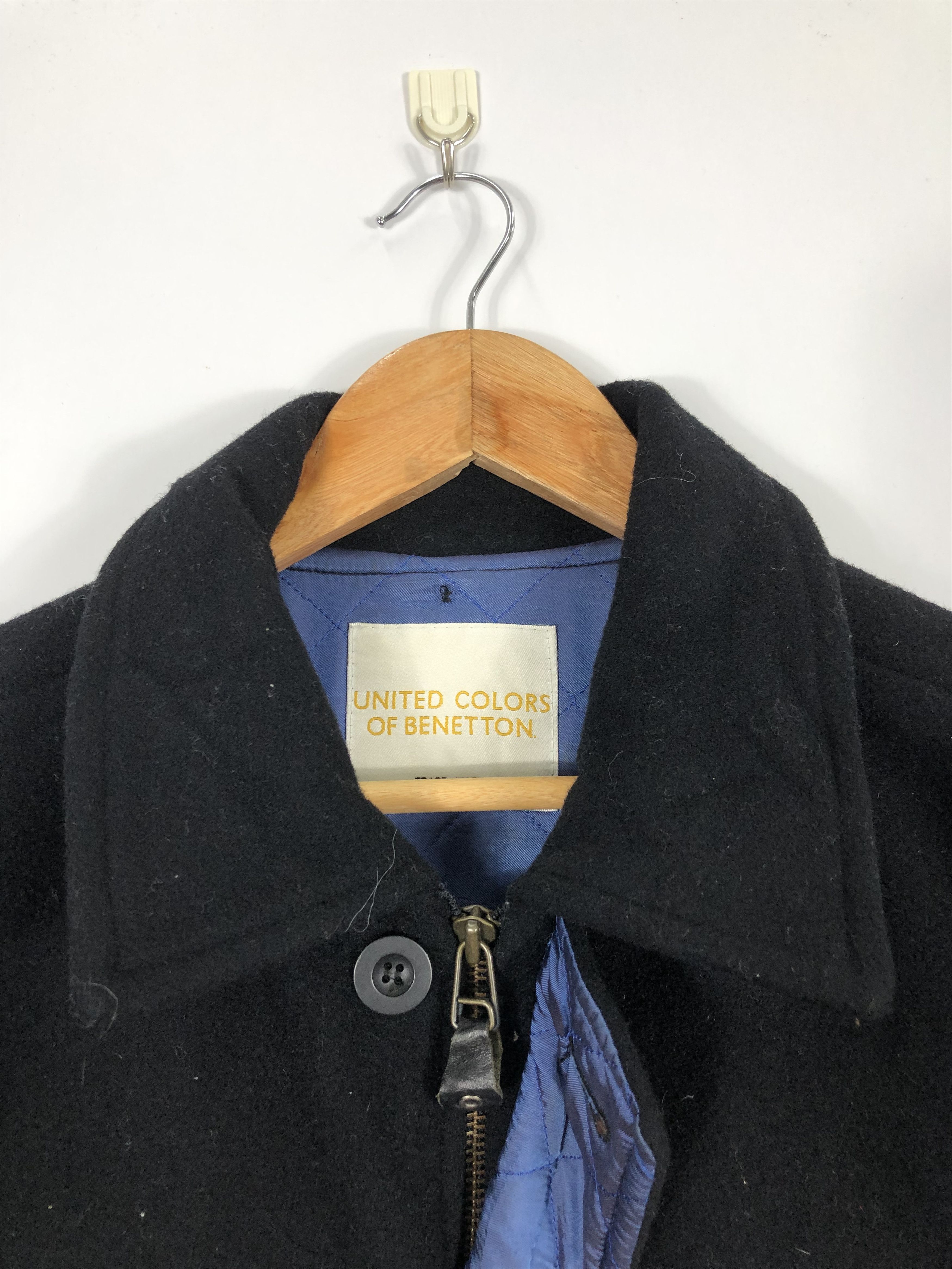 United Colors Of Benetton 90s United Colors Of Benetton Wool Jacket Embroidered J0462 Size US L / EU 52-54 / 3 - 9 Thumbnail
