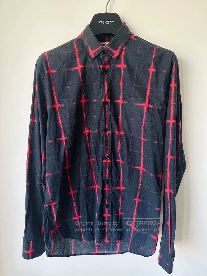 Saint Laurent Paris Saint Laurent 16FW Cross Check Shirt. Size US L / EU 52-54 / 3 - 1 Thumbnail
