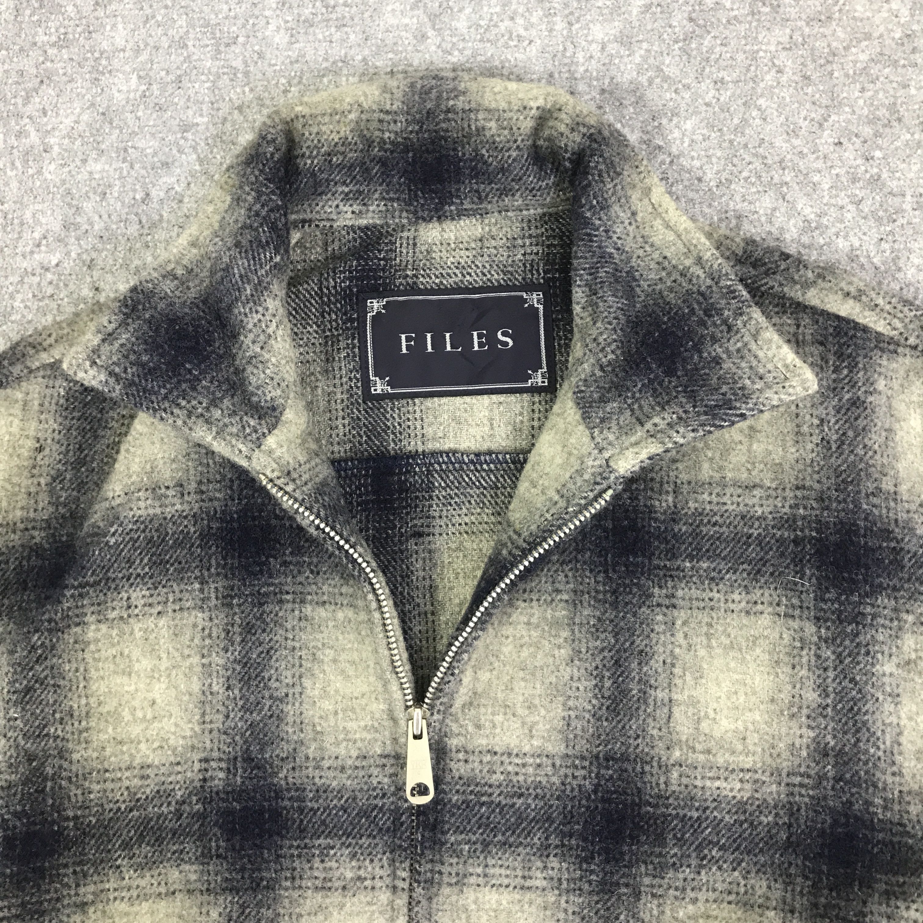 Japanese Brand VINTAGE 90s FLIES JAPAN WOOL TARTAN JACKET K87B2 Size US S / EU 44-46 / 1 - 8 Thumbnail