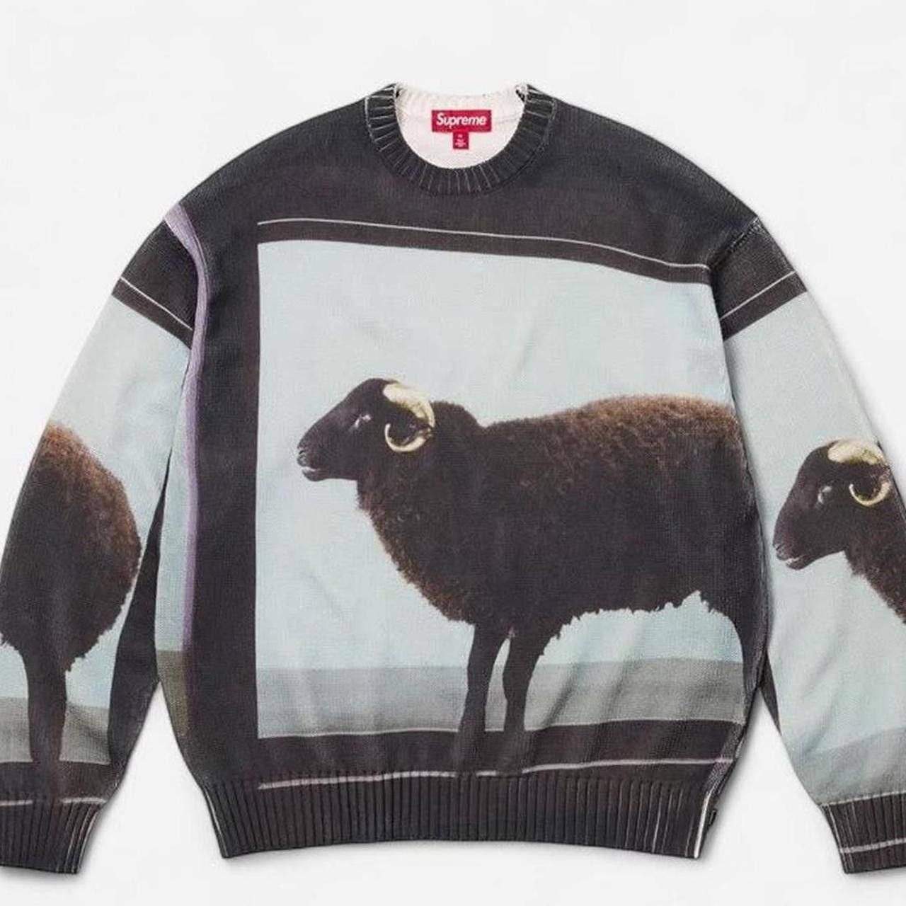 Supreme Supreme SS25 Damien Hirst Goat Sheep Ribbed Crewneck Sweater Size US L / EU 52-54 / 3 - 2 Thumbnail