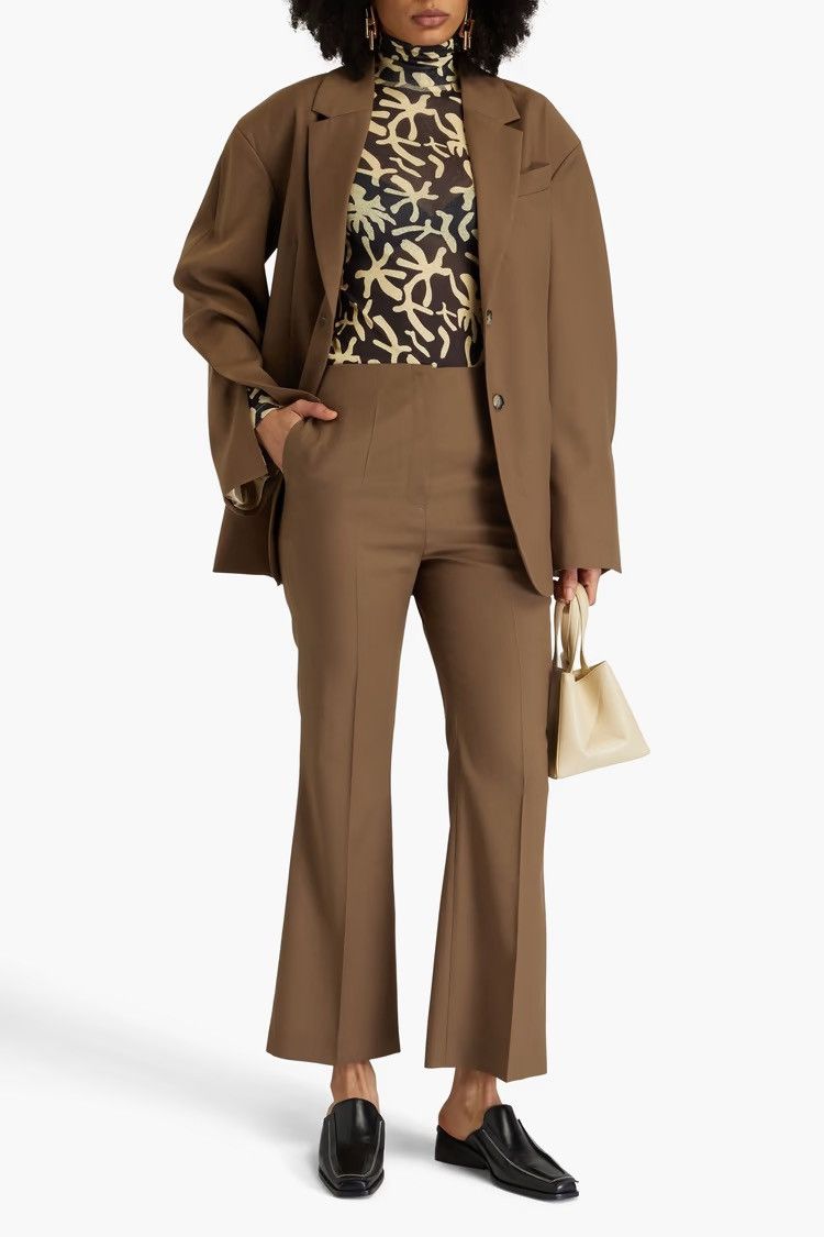 Nanushka NANUSHKA Erva crepe flared pants size L Original Price $625 Size 30" / US 8 / IT 44 - 2 Thumbnail